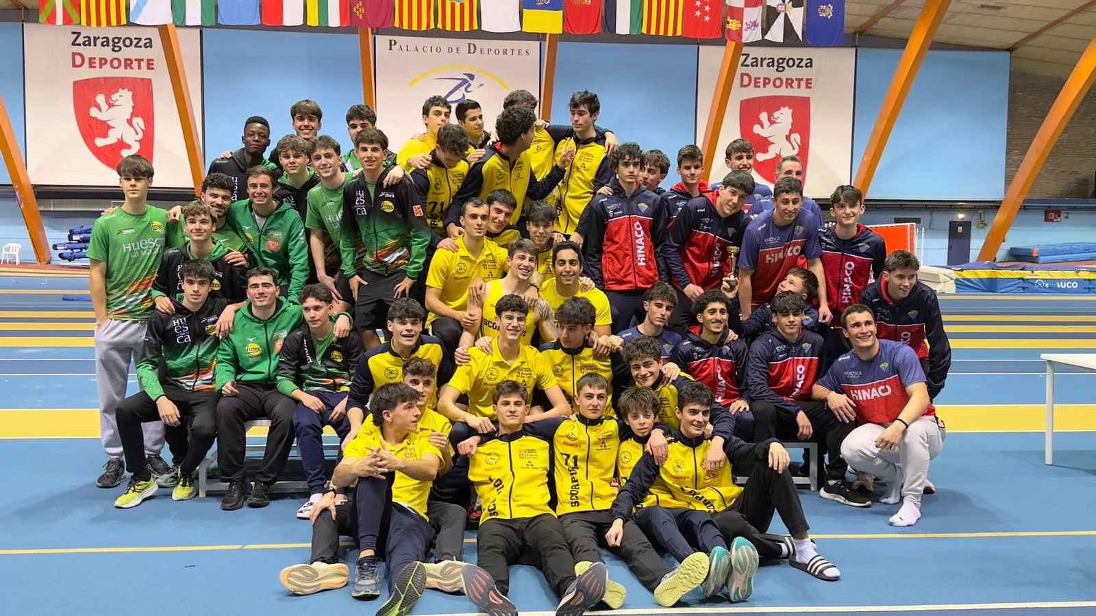 Campeonato Aragón clubes pista cubierta.