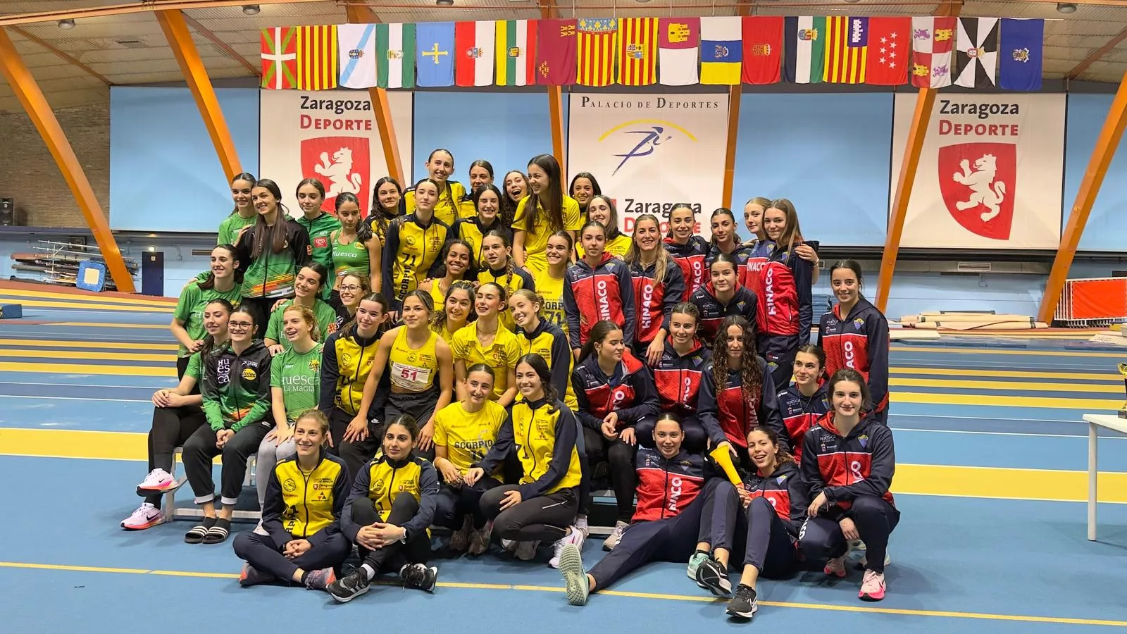 Campeonato Aragón clubes pista cubierta.
