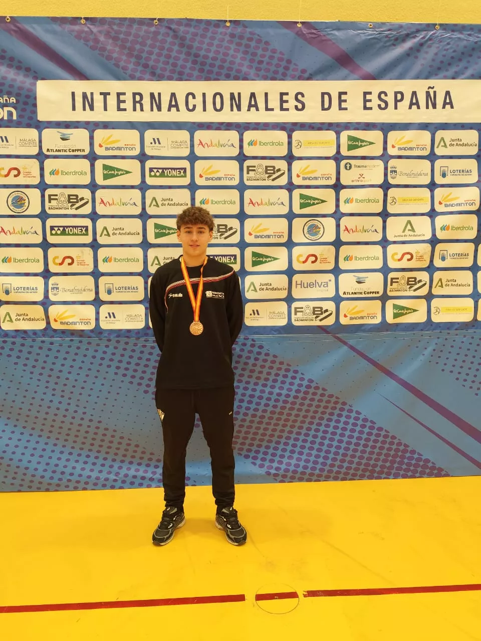 Jorge Royo, medalla de bronce en dobles mixtos en el Internacional Sub-17 de Benalmádena.