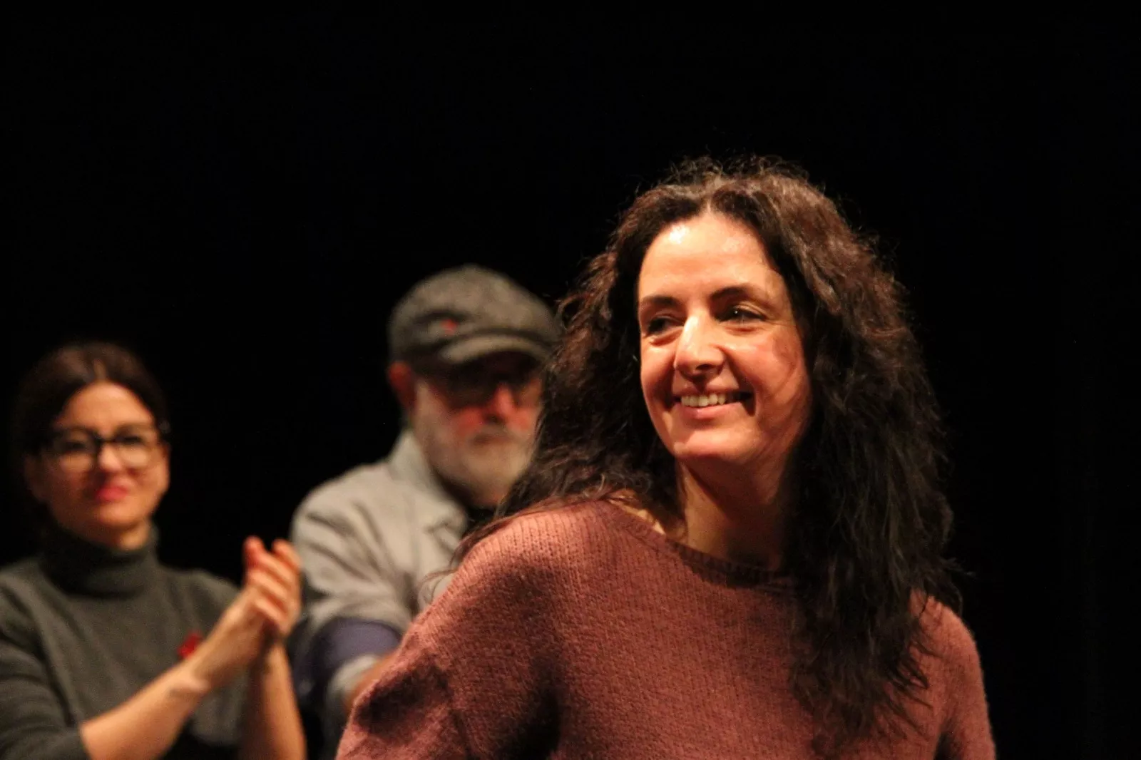 Marta Abengochea. Acto central de IU-Movimiento Sumar en Huesca de las elecciones de Aragón. Foto Carlos Neofato