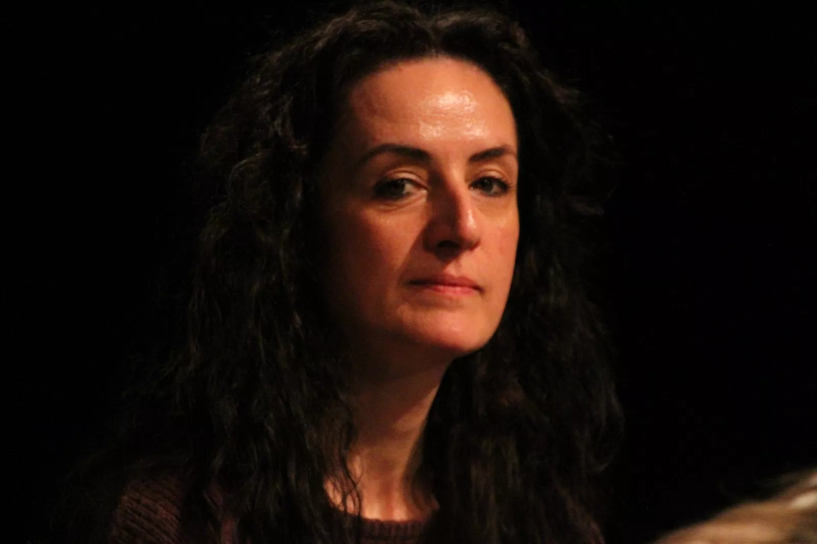 Marta Abengochea. Acto central de IU-Movimiento Sumar en Huesca de las elecciones de Aragón. Foto Carlos Neofato