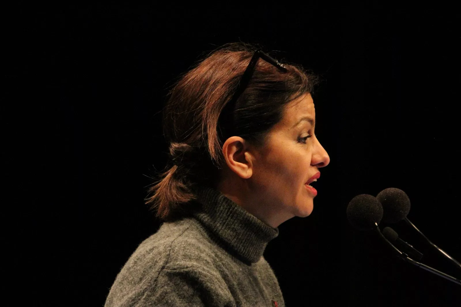 Acto central de IU-Movimiento Sumar en Huesca de las elecciones de Aragón. Foto Carlos Neofato