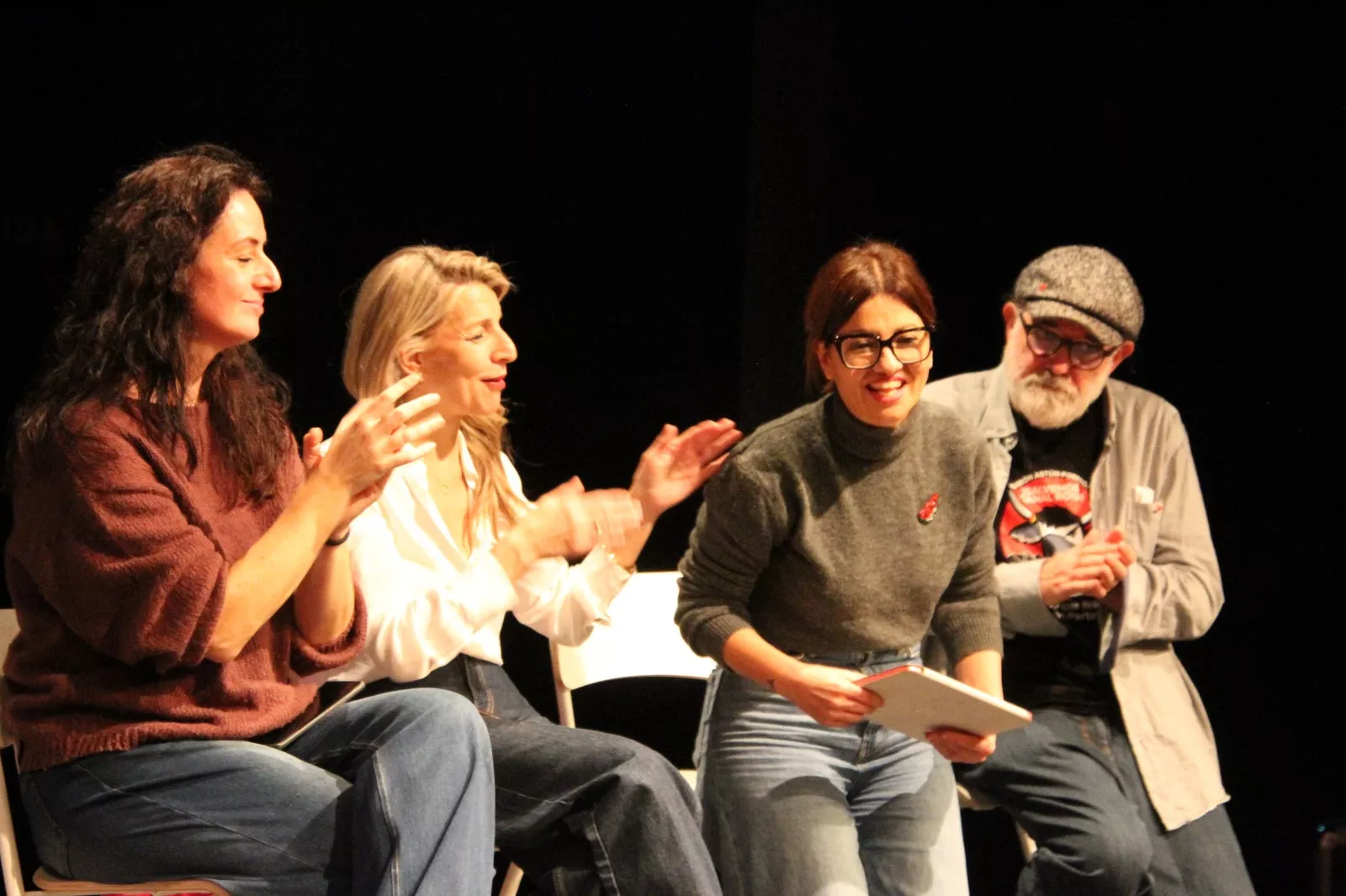Acto central de IU-Movimiento Sumar en Huesca de las elecciones de Aragón. Foto Carlos Neofato