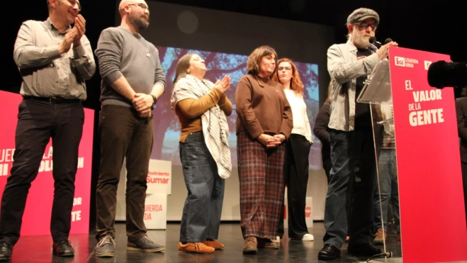 Acto central de IU-Movimiento Sumar en Huesca de las elecciones de Aragón. Foto Carlos Neofato Acto central de IU-Movimiento Sumar en Huesca de las elecciones de Aragón. Foto Carlos Neofato