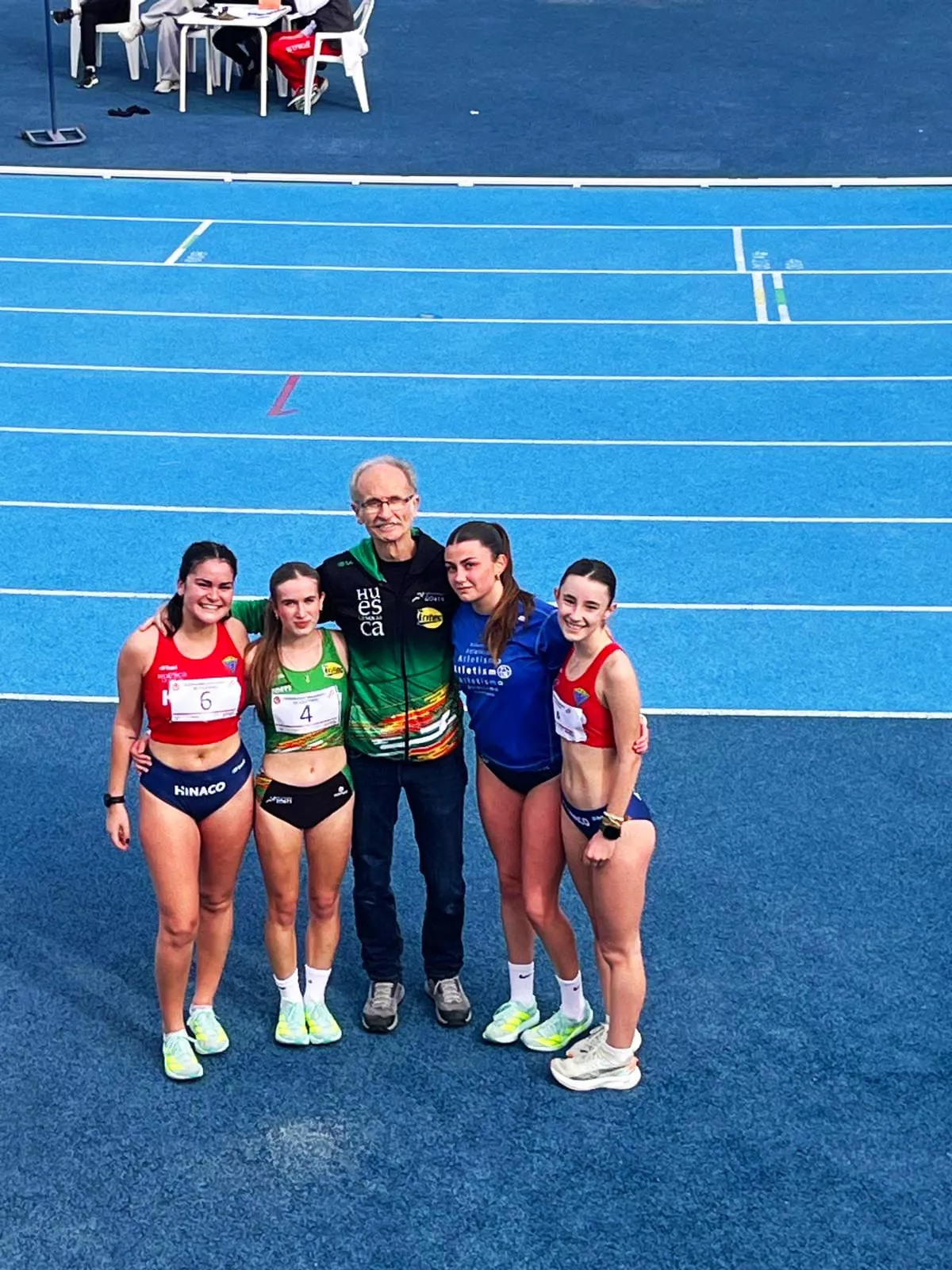 Ruata con Soler, Berdiel, Jarne y Lleyda.