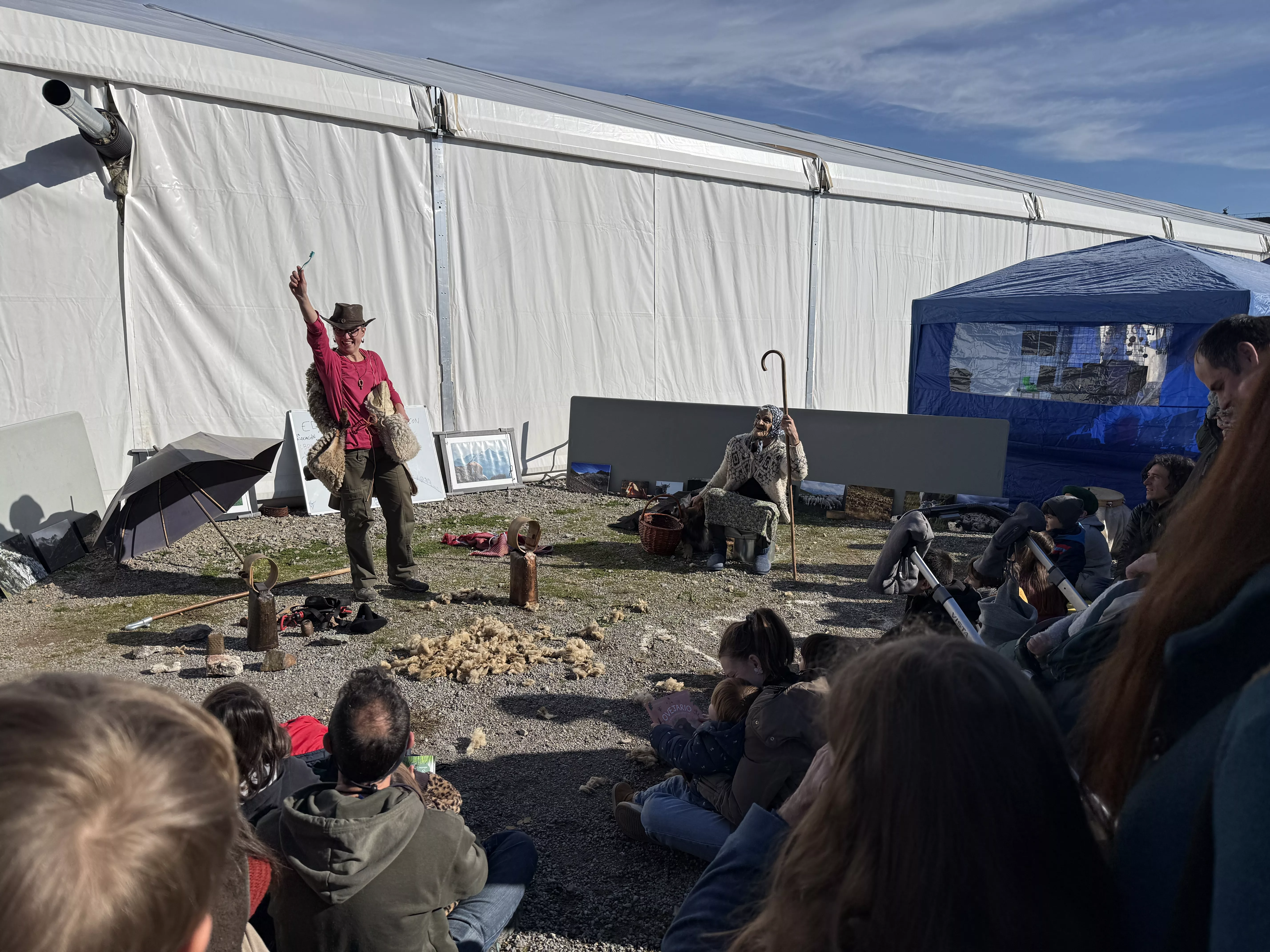 Actividad teatralizada. jornada dominical de la Ferieta de Aínsa 2026