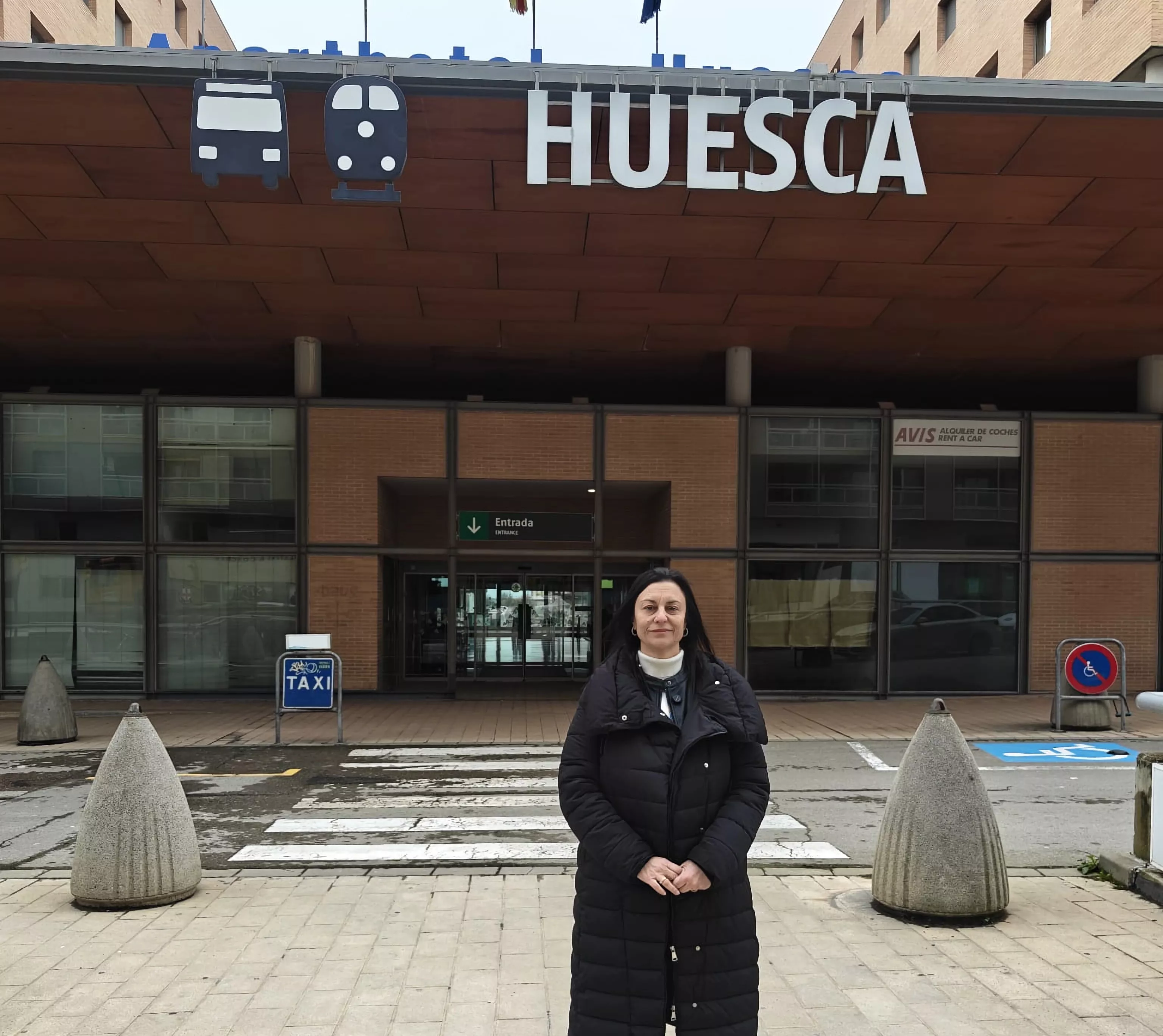 Roca PAR en la Estación de Huesca.