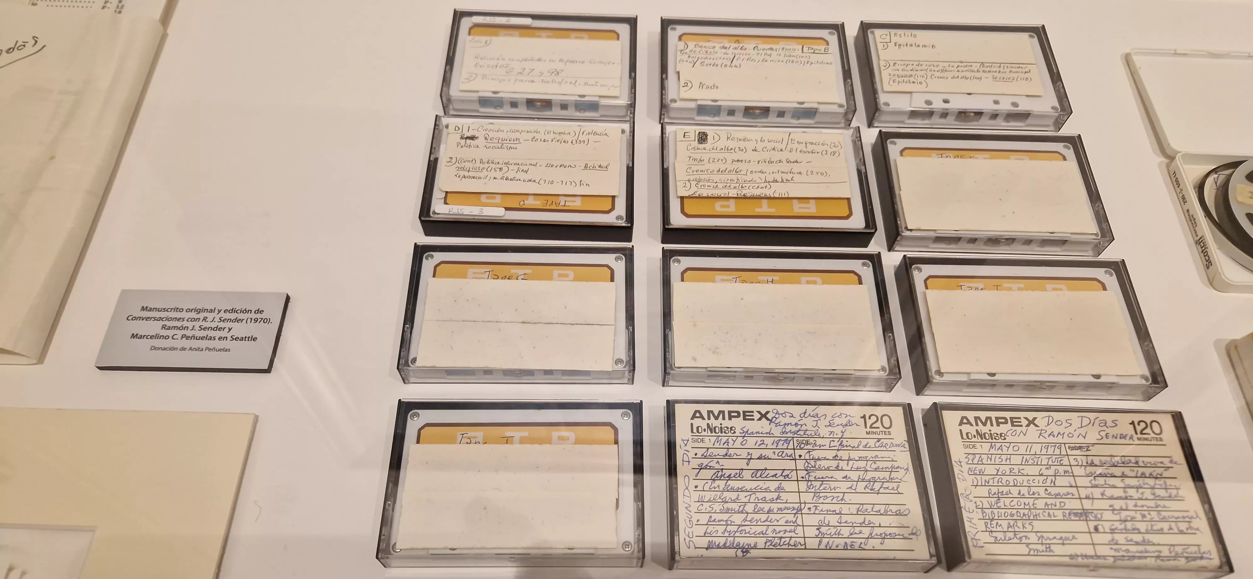Legado donado por la familia Peñuelas al Centro de Estudios Ramón J. Sender. Foto Myriam Martínez