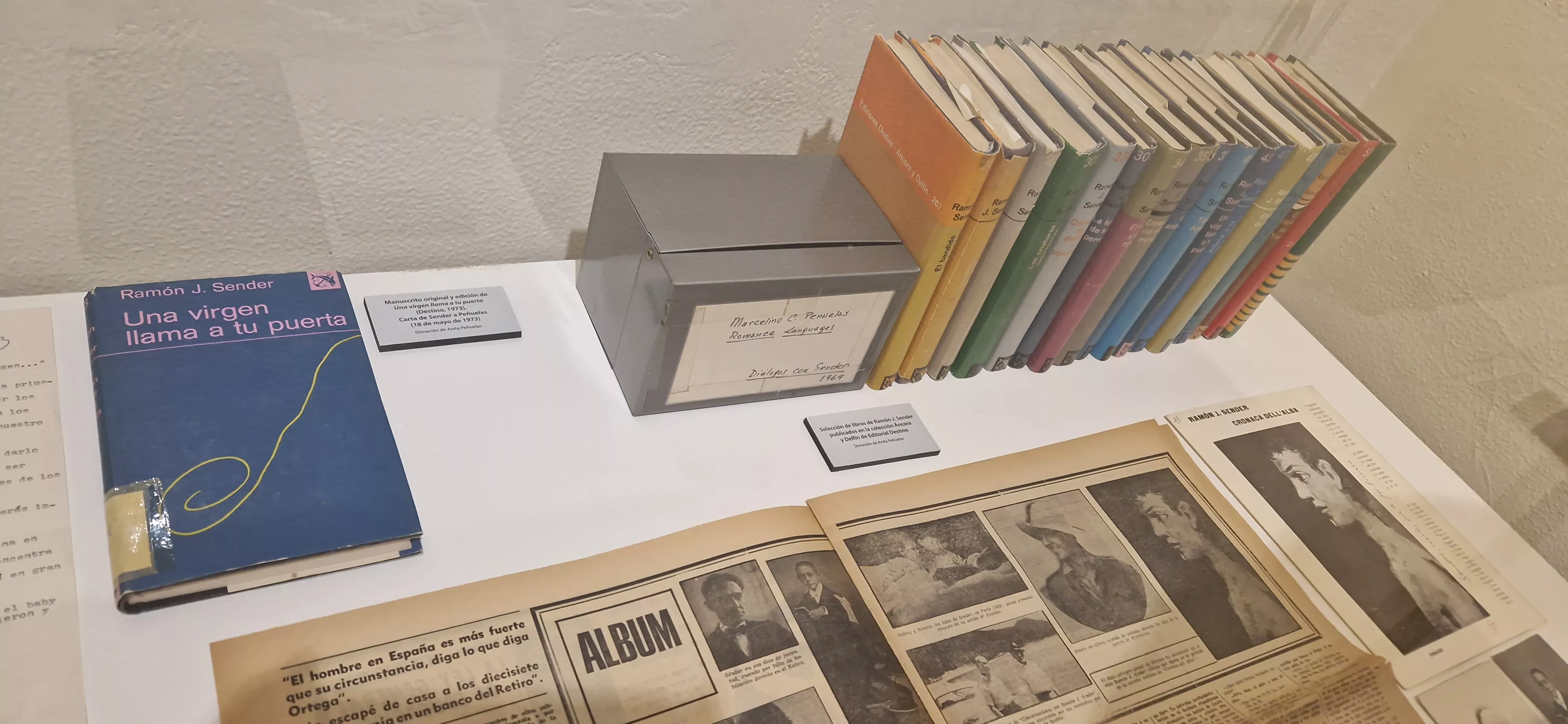 Legado donado por la familia Peñuelas al Centro de Estudios Ramón J. Sender. Foto Myriam Martínez