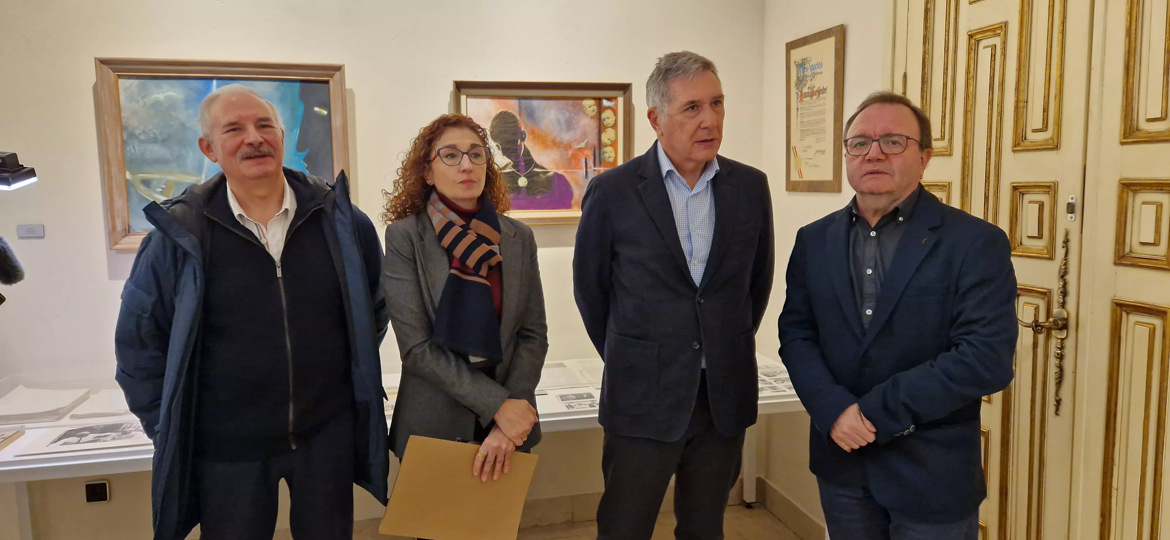 Presentación del legado donado por la familia Peñuelas al Centro de Estudios Ramón J. Sender. Foto Myriam Martínez