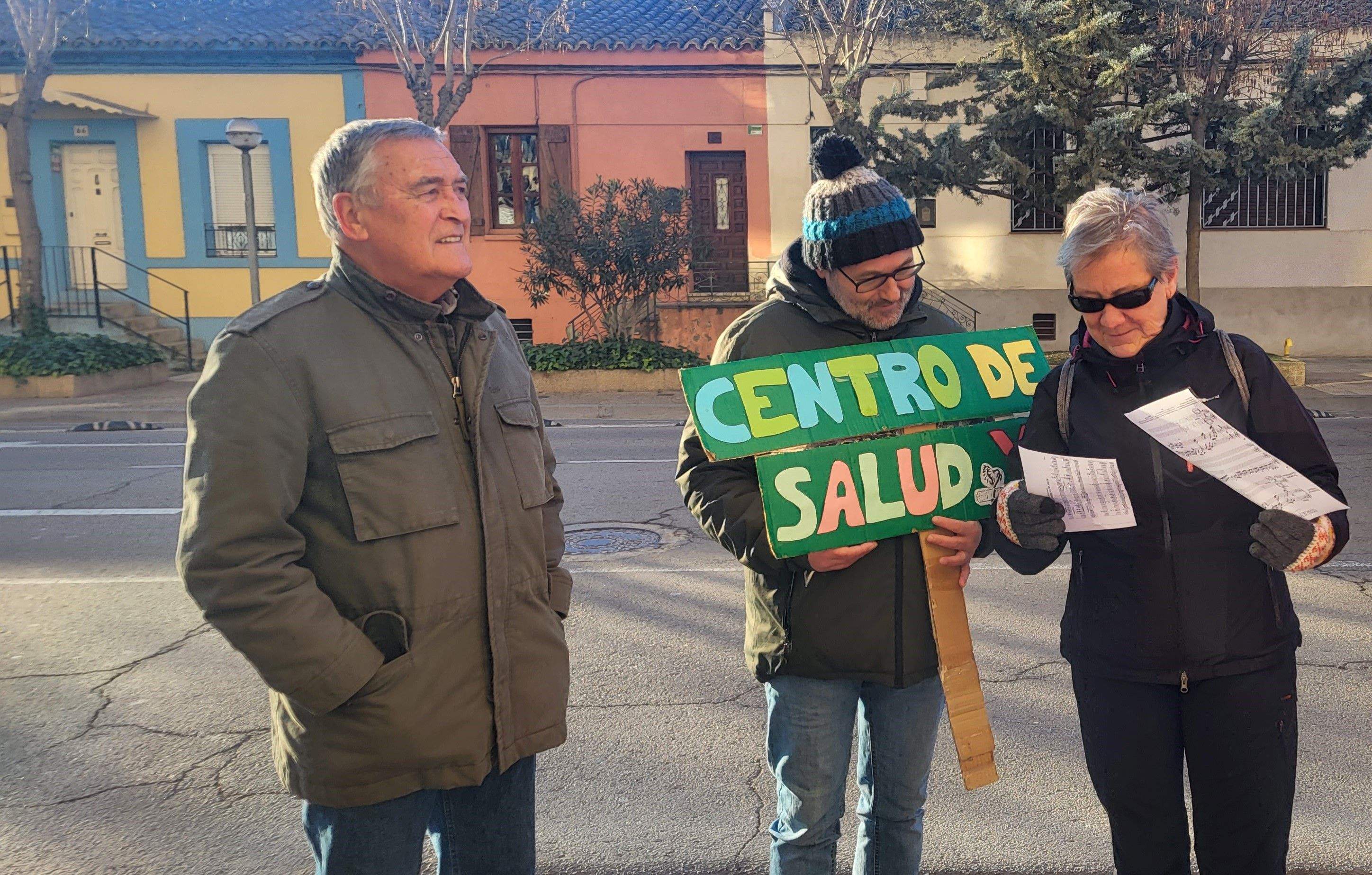 Imágenes de la reivindicación musical del nuevo Centro de Salud en el Perpetuo Socorro. Foto Myriam Martínez