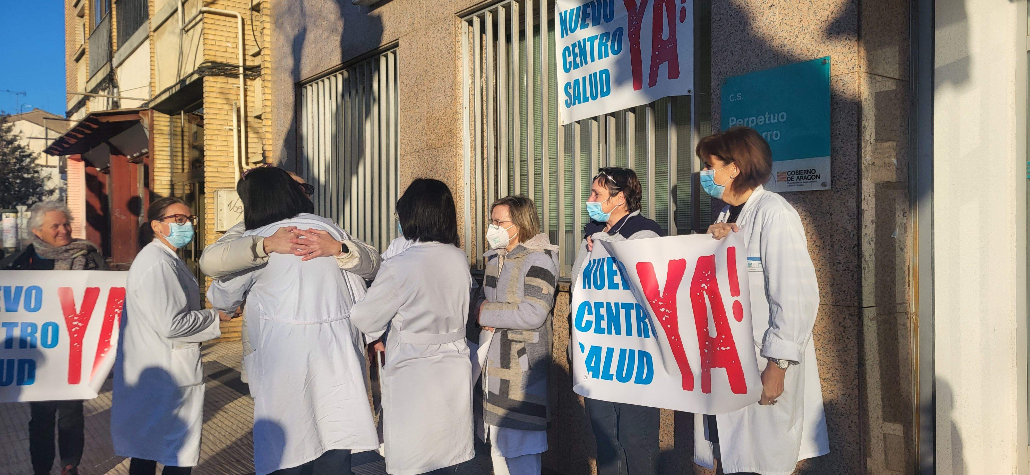 Reivindicación del del nuevo Centro de Salud en el Perpetuo Socorro. Foto Myriam Martínez Reivindicación del del nuevo Centro de Salud en el Perpetuo Socorro. Foto Myriam Martínez