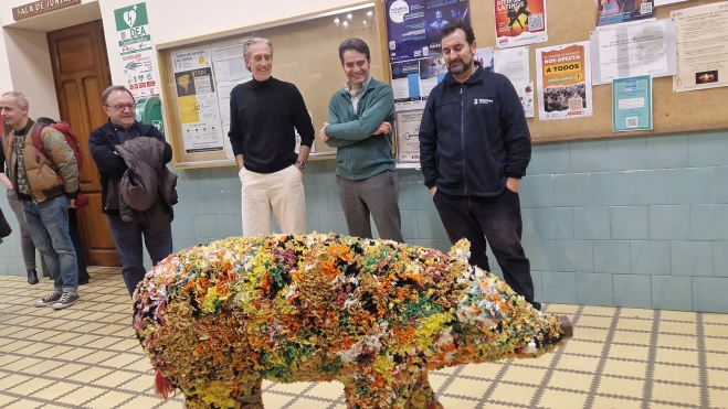 Exposición Trash + Animales fantásticos y dónde encontrarlos en el Campus de Huesca. Foto Myriam Martínez Exposición Trash + Animales fantásticos y dónde encontrarlos en el Campus de Huesca. Foto Myriam Martínez