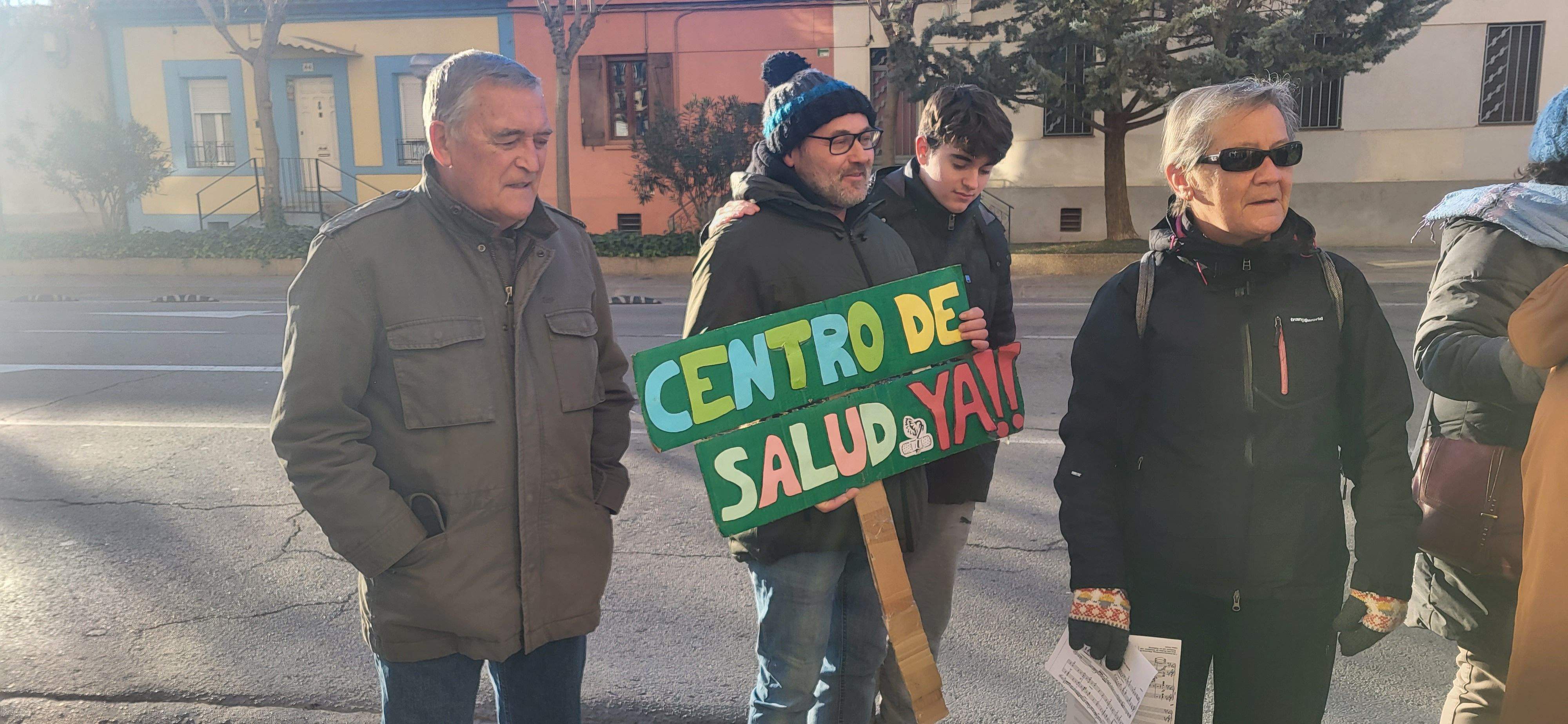 Imágenes de la reivindicación musical del nuevo Centro de Salud en el Perpetuo Socorro. Foto Myriam Martínez