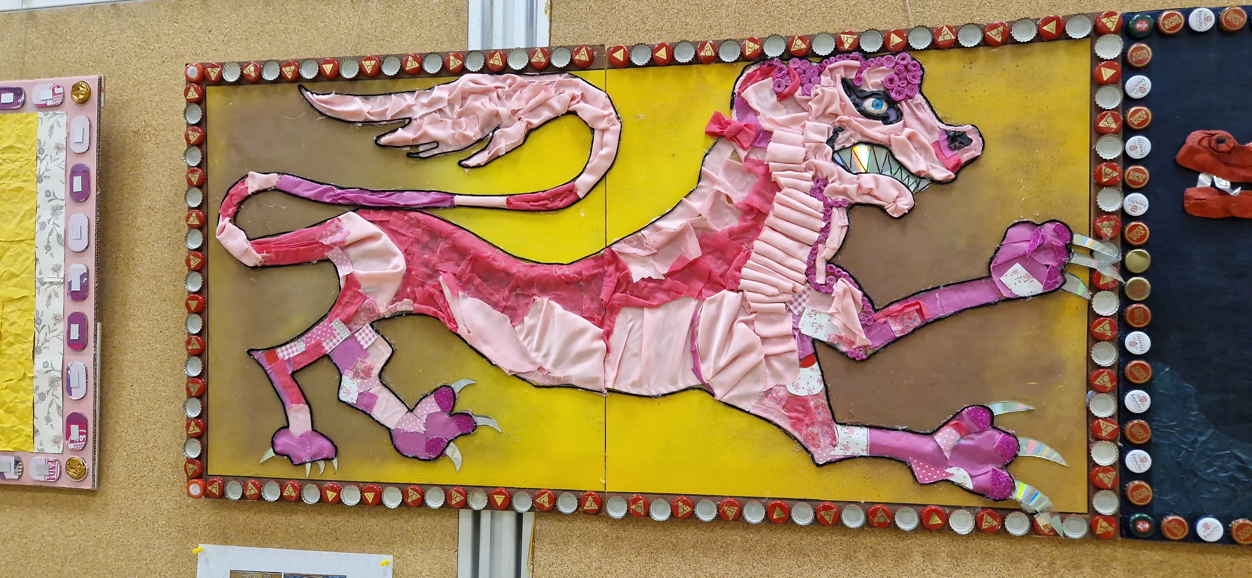 Exposición Trash + Animales fantásticos y dónde encontrarlos en el Campus de Huesca. Foto Myriam Martínez