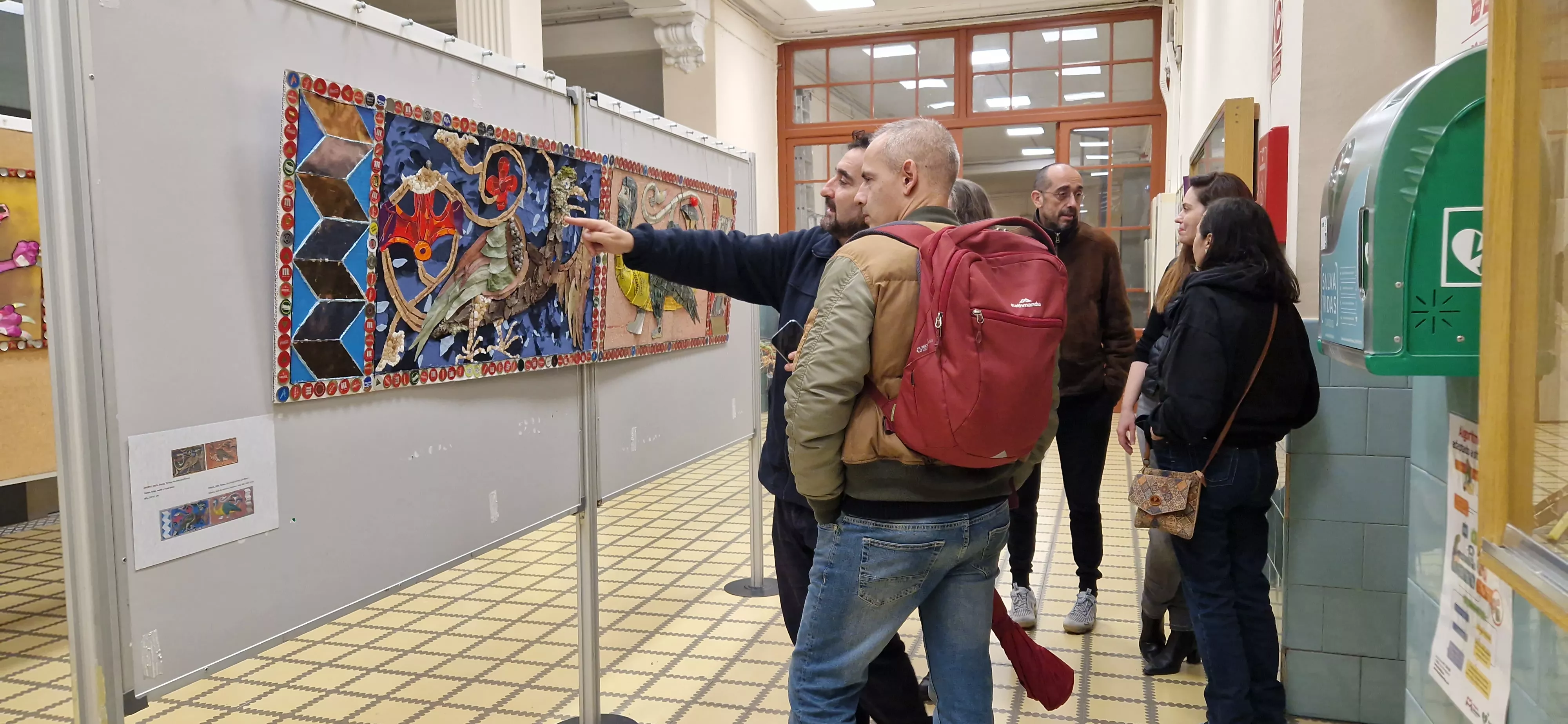 Exposición Trash + Animales fantásticos y dónde encontrarlos en el Campus de Huesca. Foto Myriam Martínez