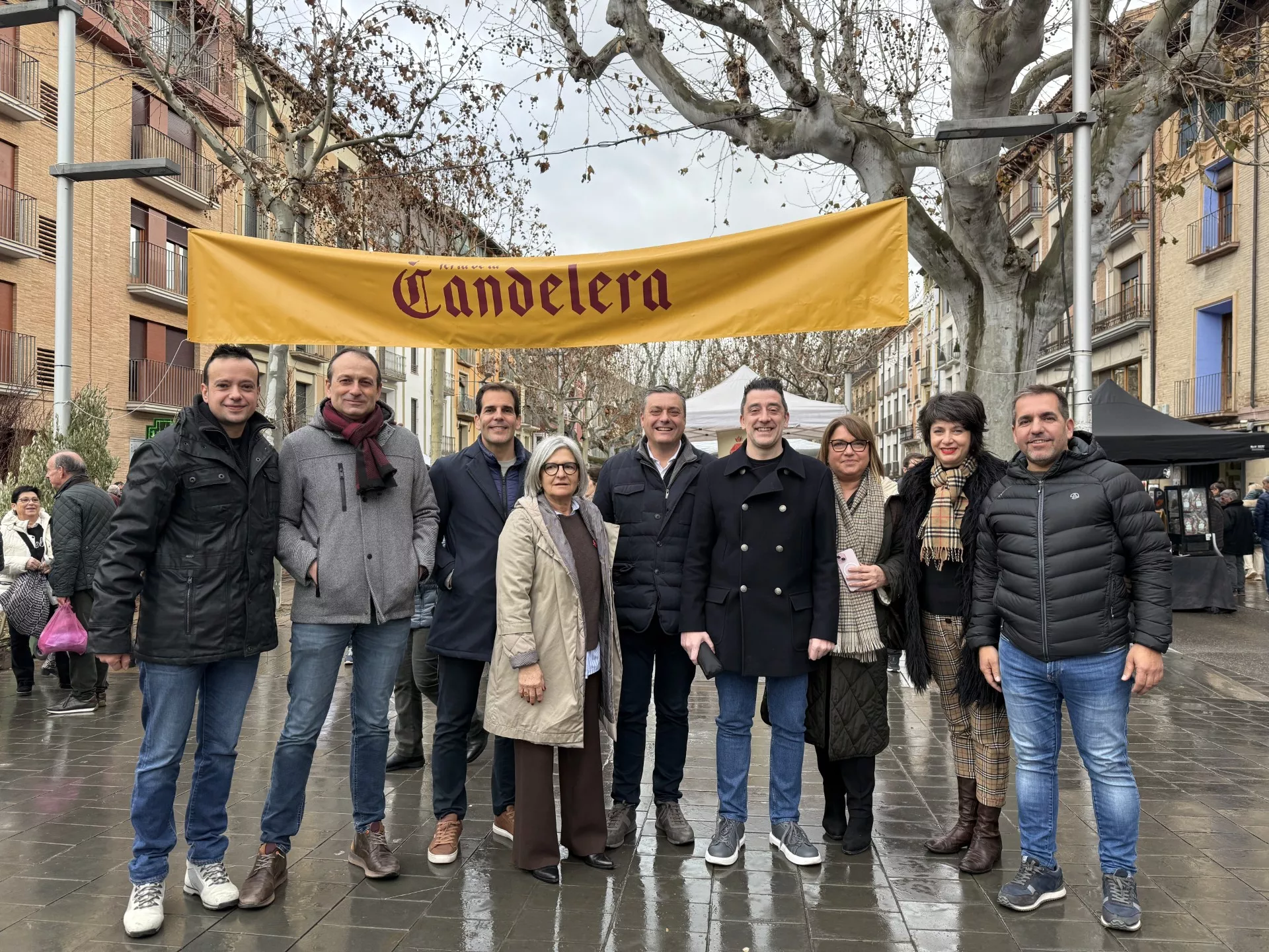 Candidatos del PSOE en la Feria de la Candelera