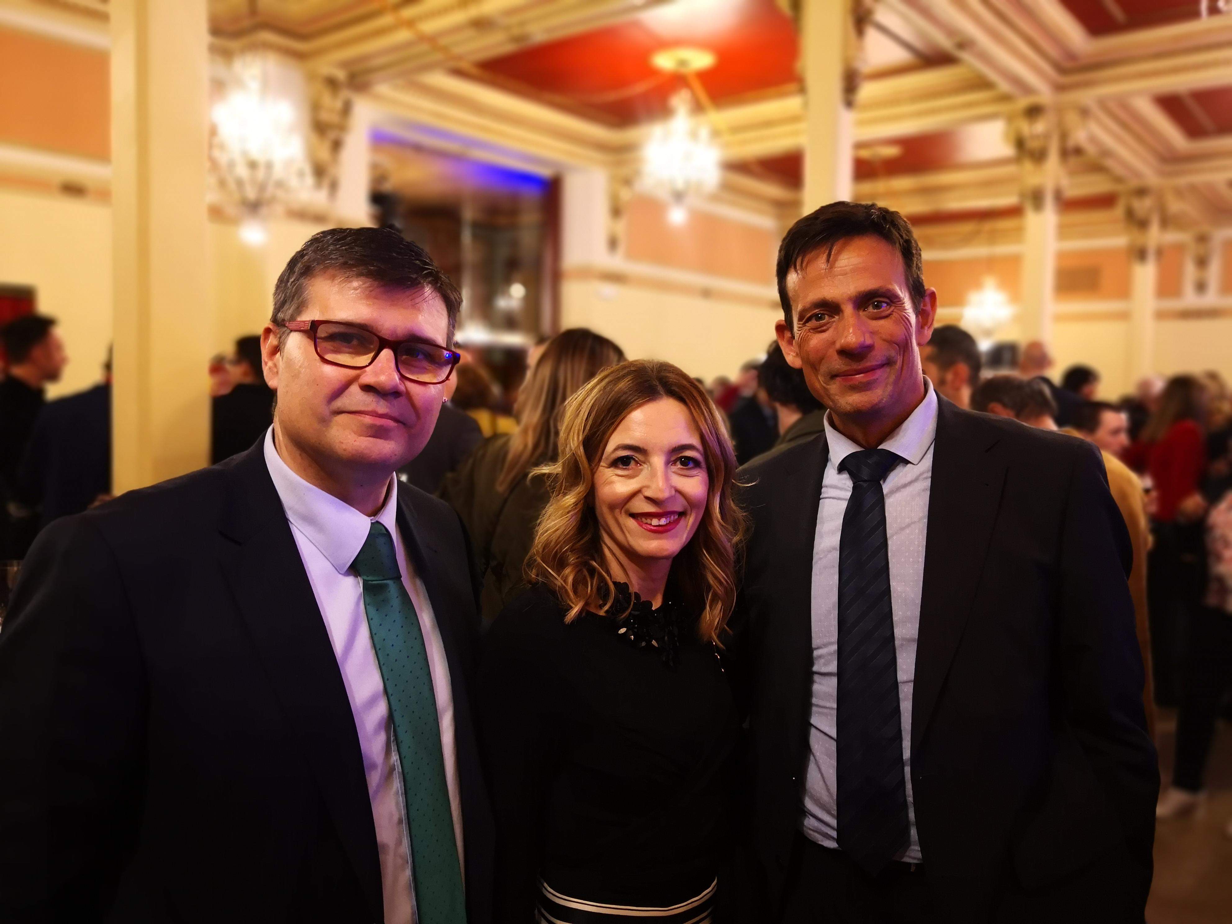 Jesús Uriol, Susana Alvarez y Alejandro Lanuza