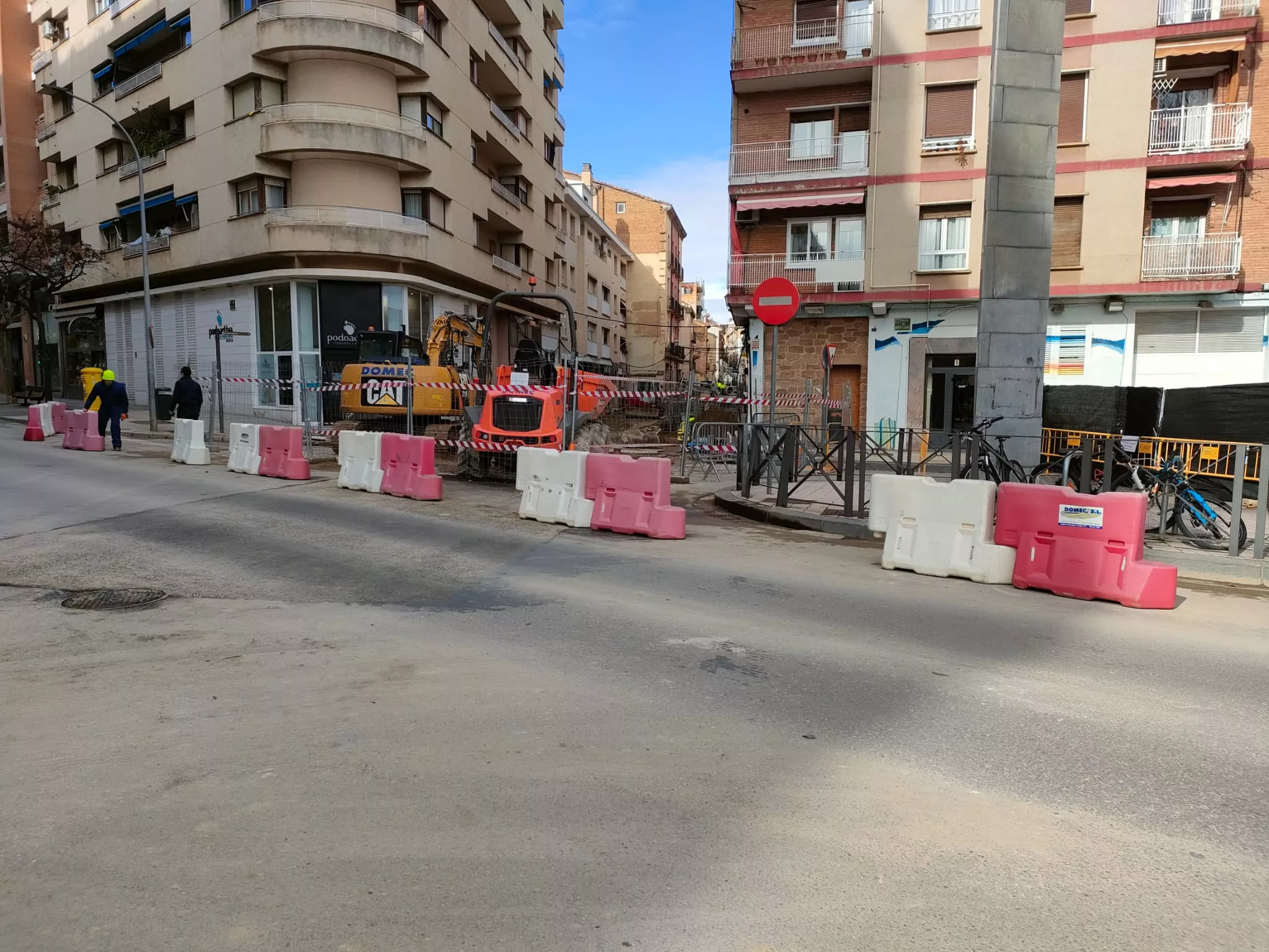 El paso por Padre Huesca está todavía cerrado. Foto Miguel Liesa