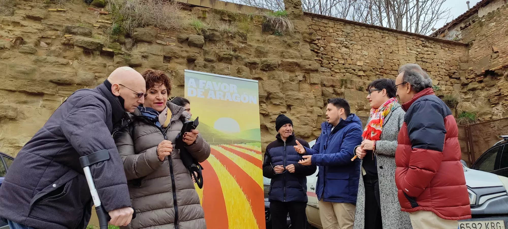 CHA se compromete a culminar la rehabilitación de la muralla de Huesca.