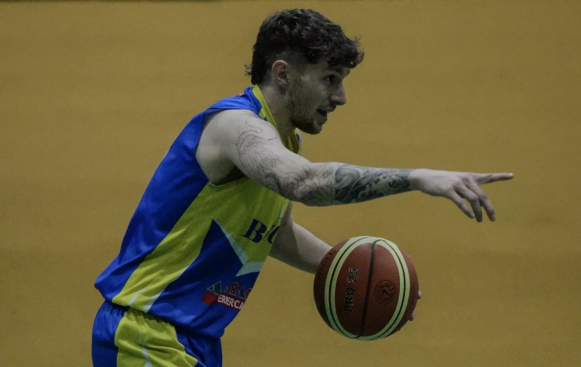 Pablo Coyo, jugador del CB Boscos durante el partido.