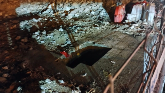 Arqueta visitable donde se ha restablecido el suministro.