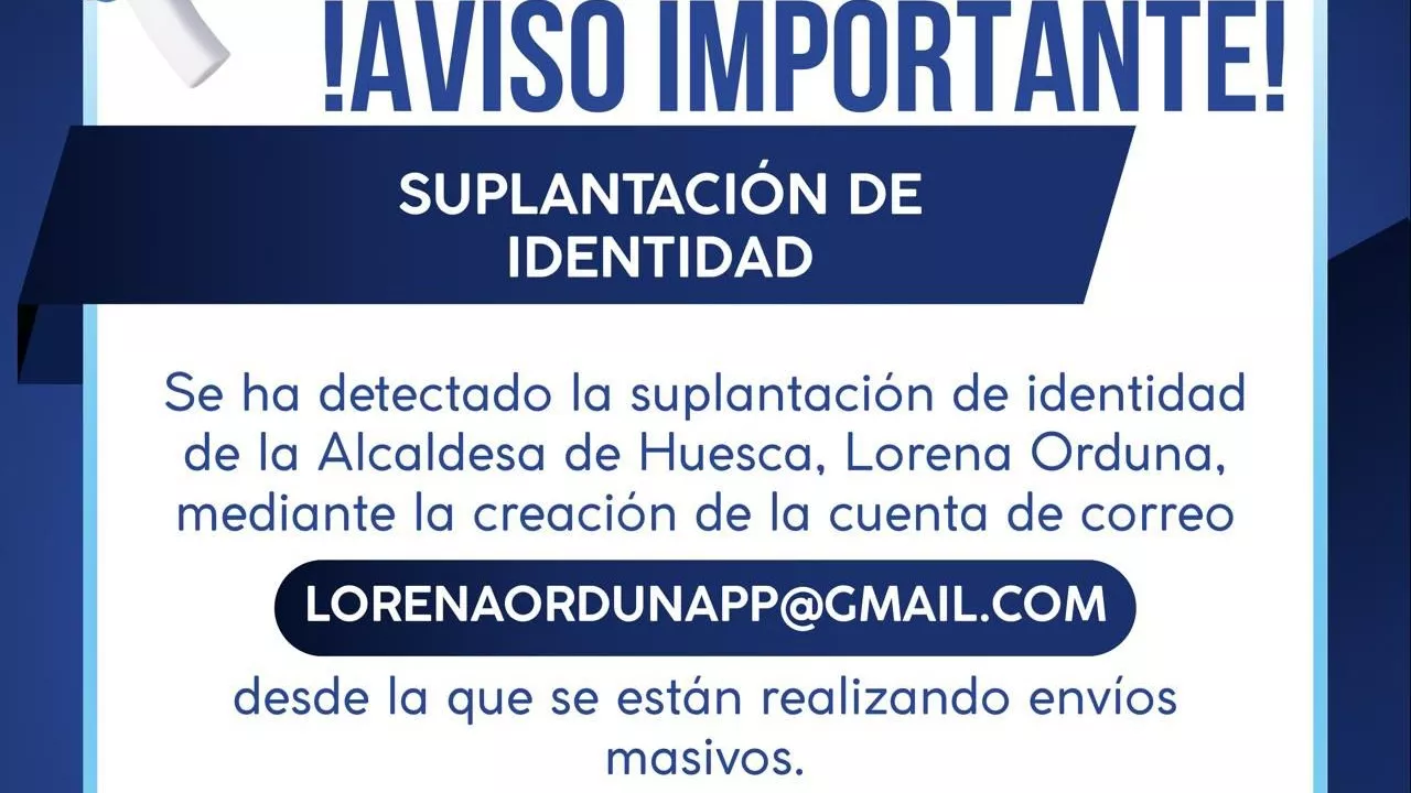 Aviso desde Alcaldía por la suplantación de identidad