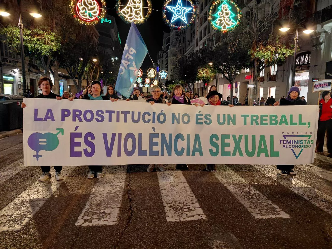 Manifestación celebrada en Valencia en 2025.