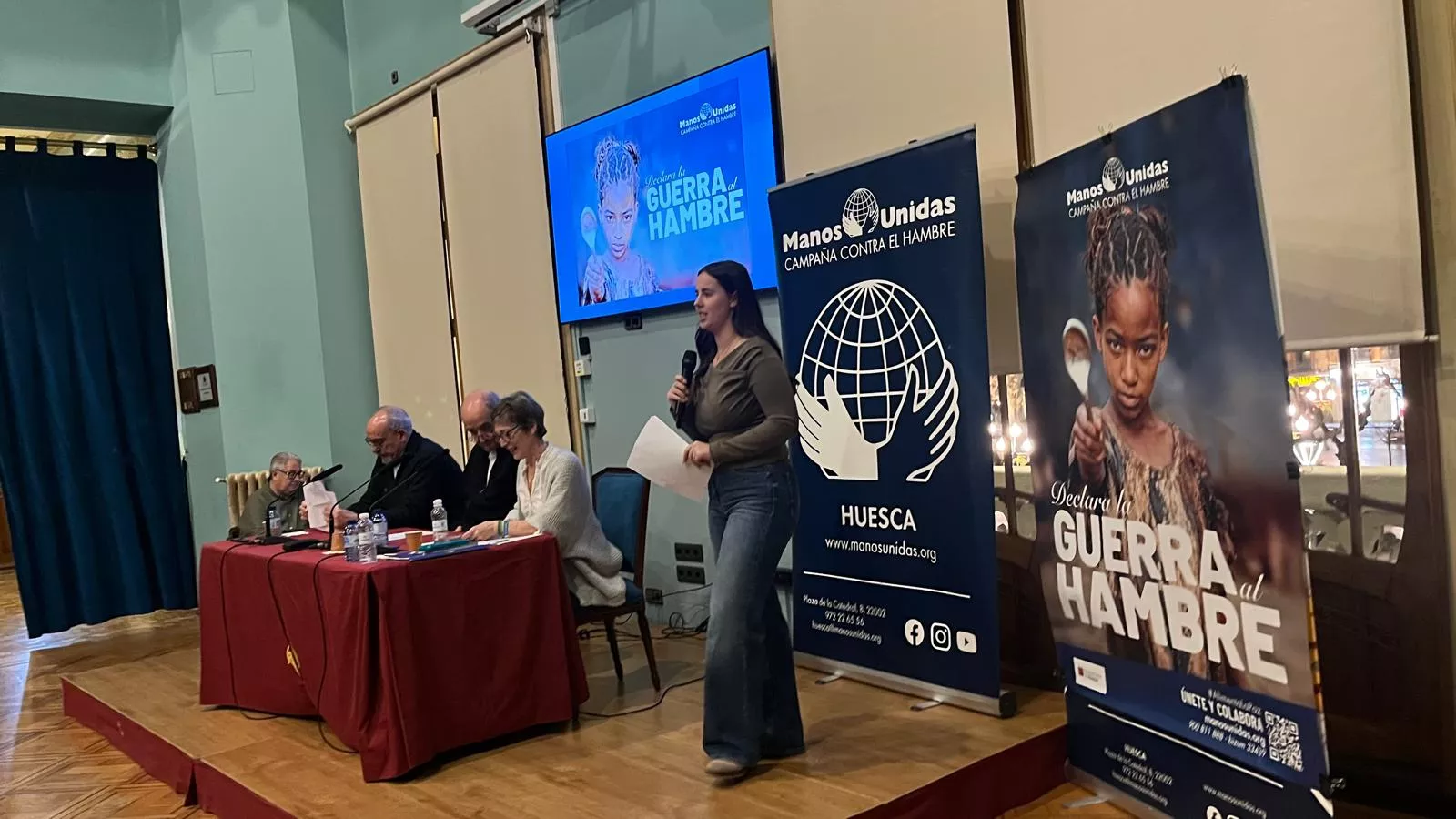 Presentación en Huesca de la campaña de Manos Unidas. Foto Mercedes Manterola
