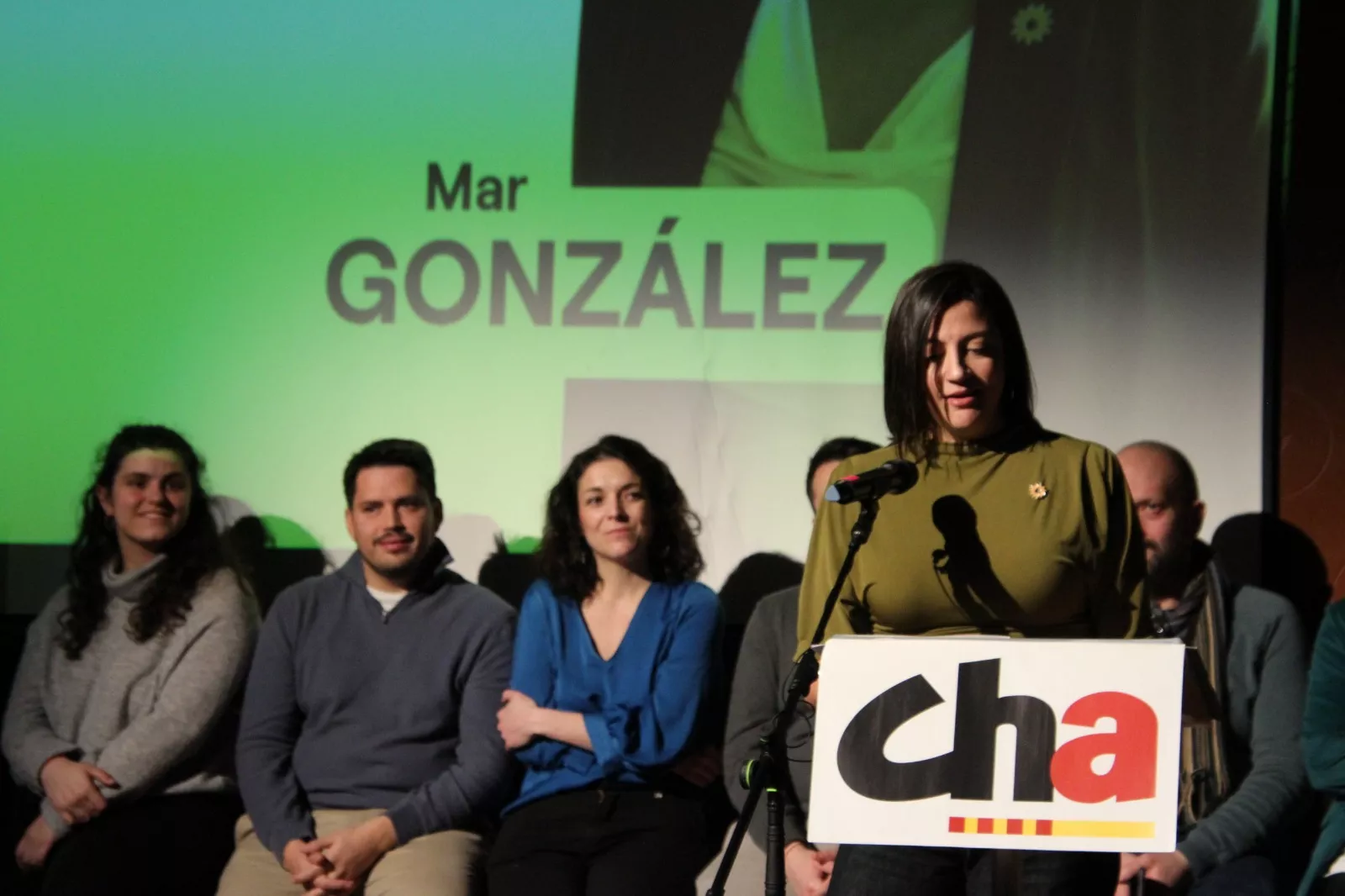 Mitin central de CHA en Huesca. Foto Carlos Neofato