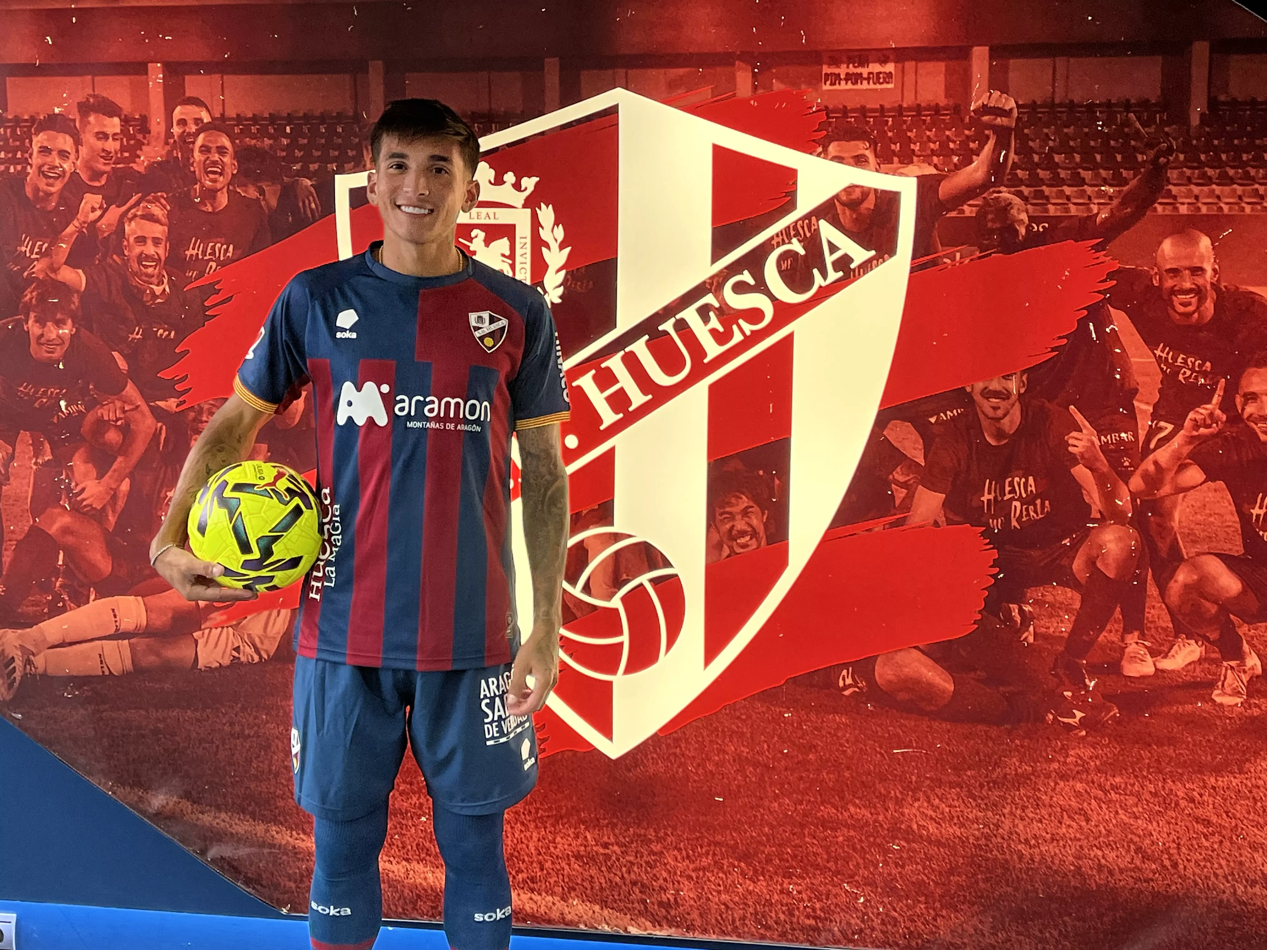 Laquintana: “Venir a Huesca es una buena decisión”. Foto: Adri Mora