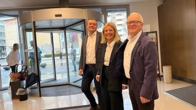 Fernando Sabés, Begoña Nasarre y Miguel Gracia.