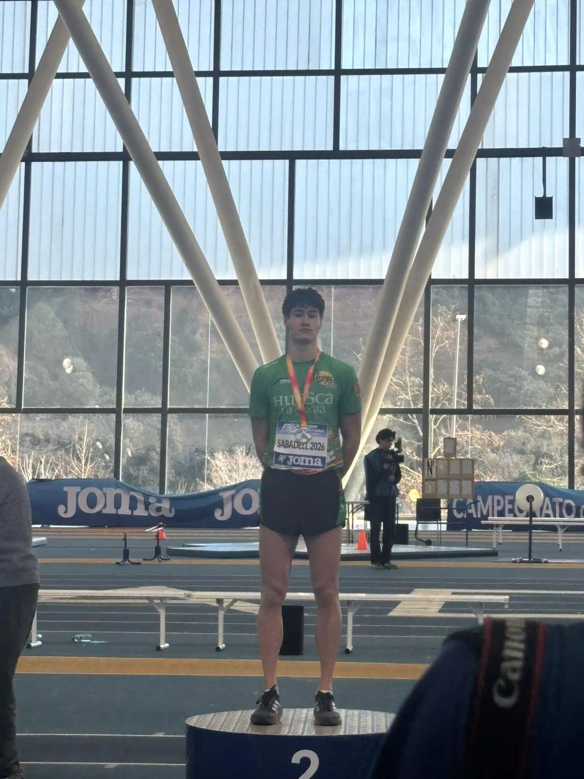 Raúl Martín en el podio