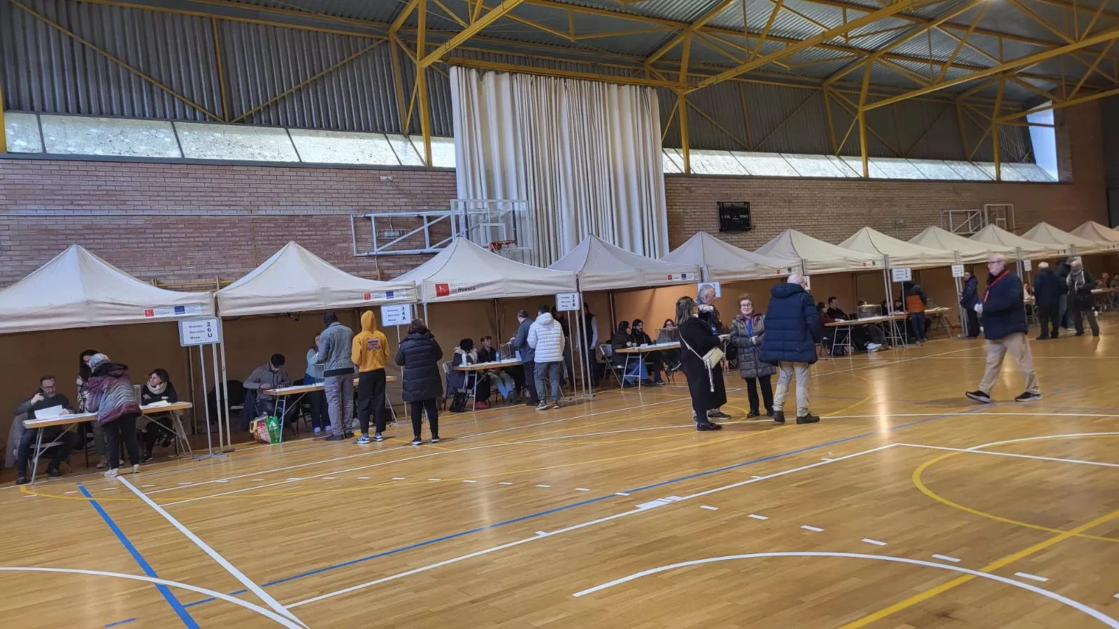 Votaciones en el Pedro J. Rubio de Huesca