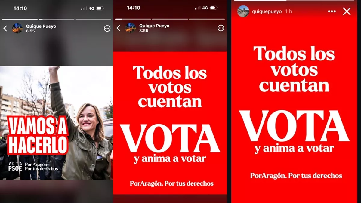 Pantallazo de las redes de Enrique Pueyo en la jornada de reflexión