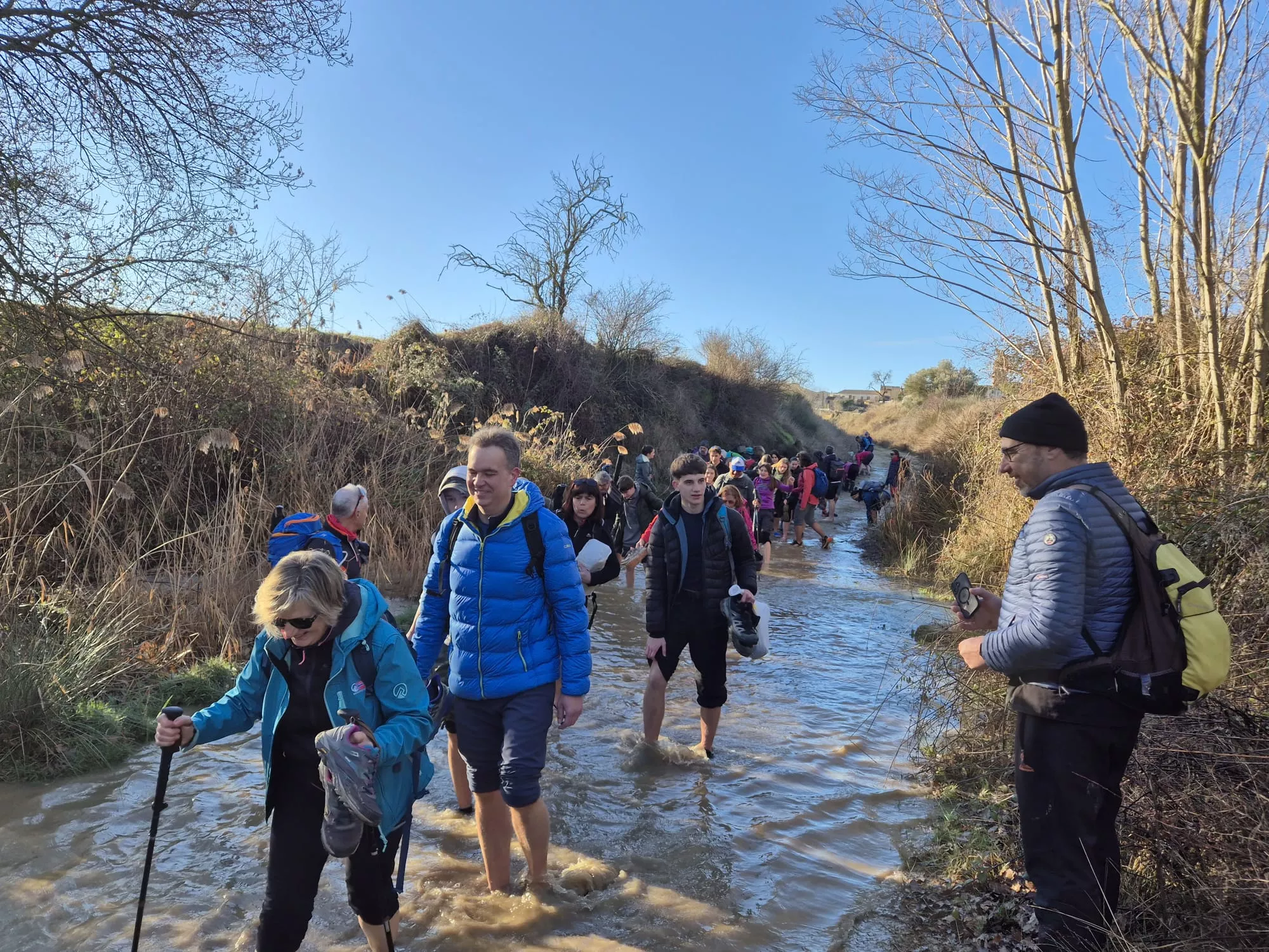 Entreno cuarto de la Javierada de los Amantes de la Naturaleza con el eje en la Cueva de Chaves en Bastarás. Foto Juanlu Herrero