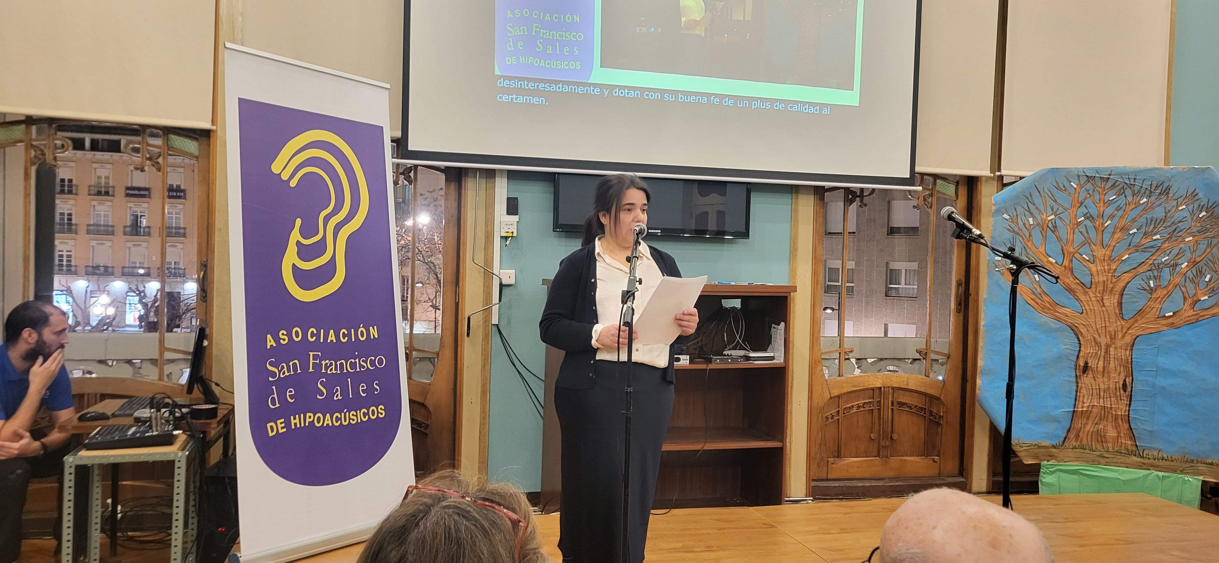 Sonia Zamora, presidenta de la Asociación de Hipoacúsicos de Huesca. Foto Myriam Martínez 