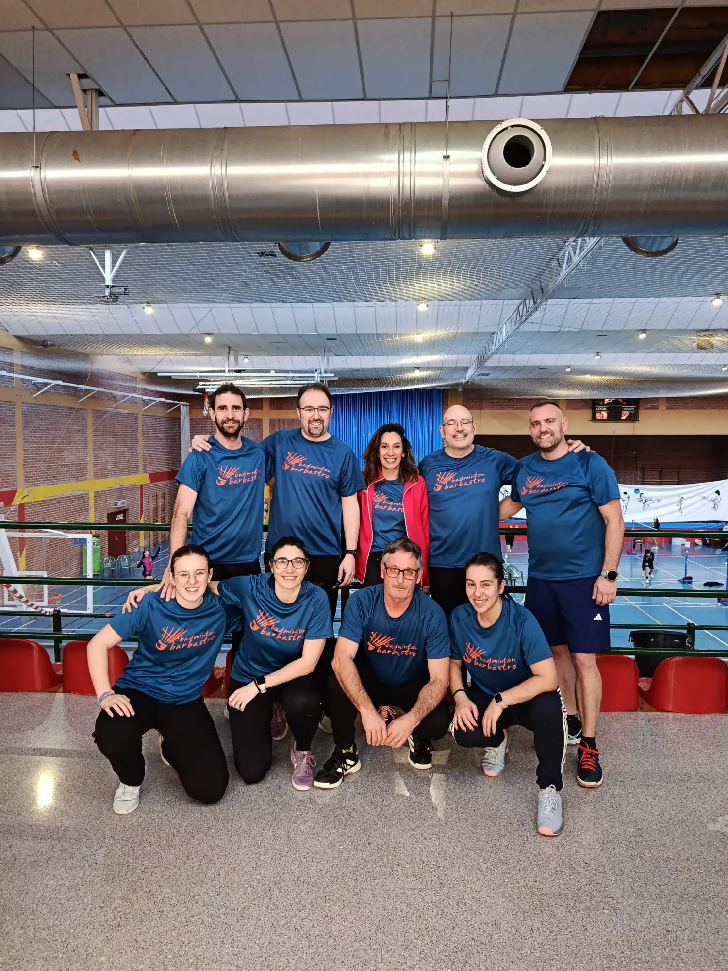 Equipo del CB Barbastro en Utrillas.