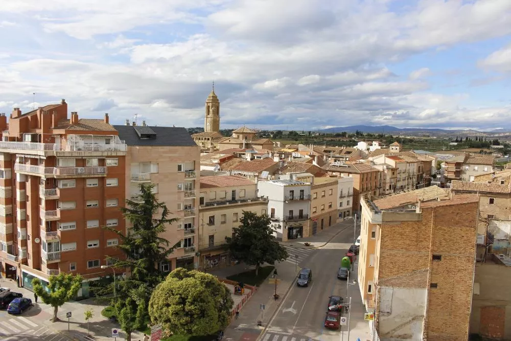 Vista de Binéfar, en la comarca de La Litera.