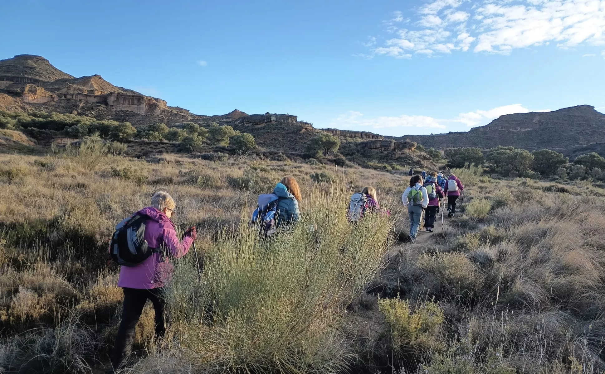 Peña Guara recorre el entorno de Piracés. Foto Pedro Ayuso