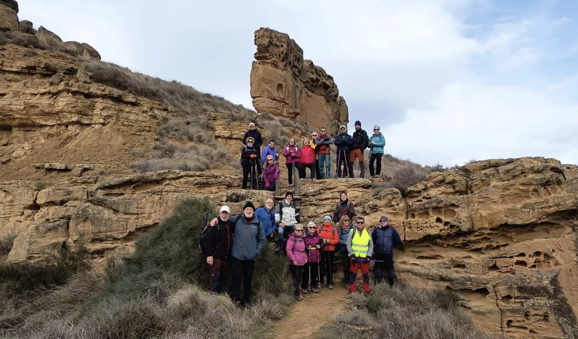 Peña Guara recorre el entorno de Piracés. Foto Pedro Ayuso