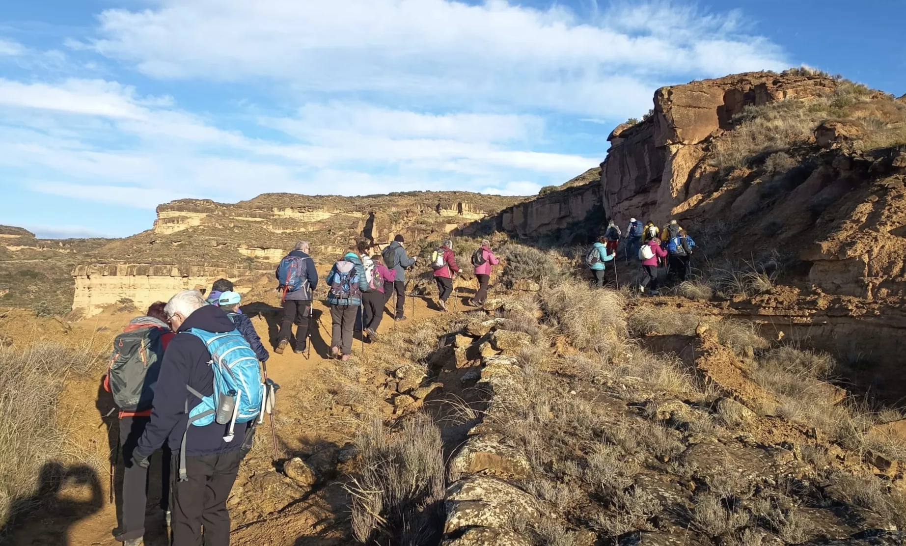 Peña Guara recorre el entorno de Piracés. Foto Pedro Ayuso
