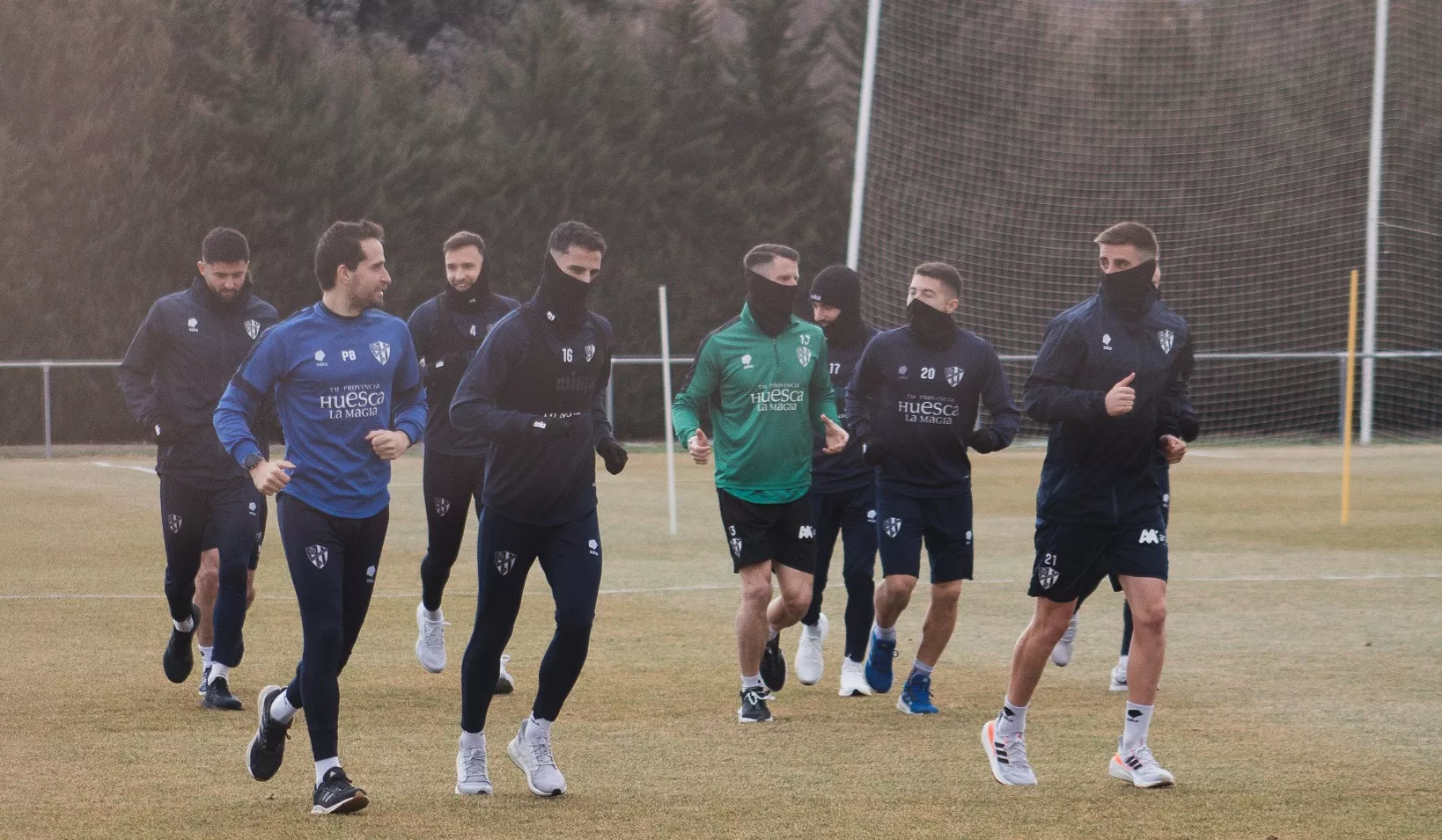 Entrenamiento del Huesca. Foto: SD Huesca