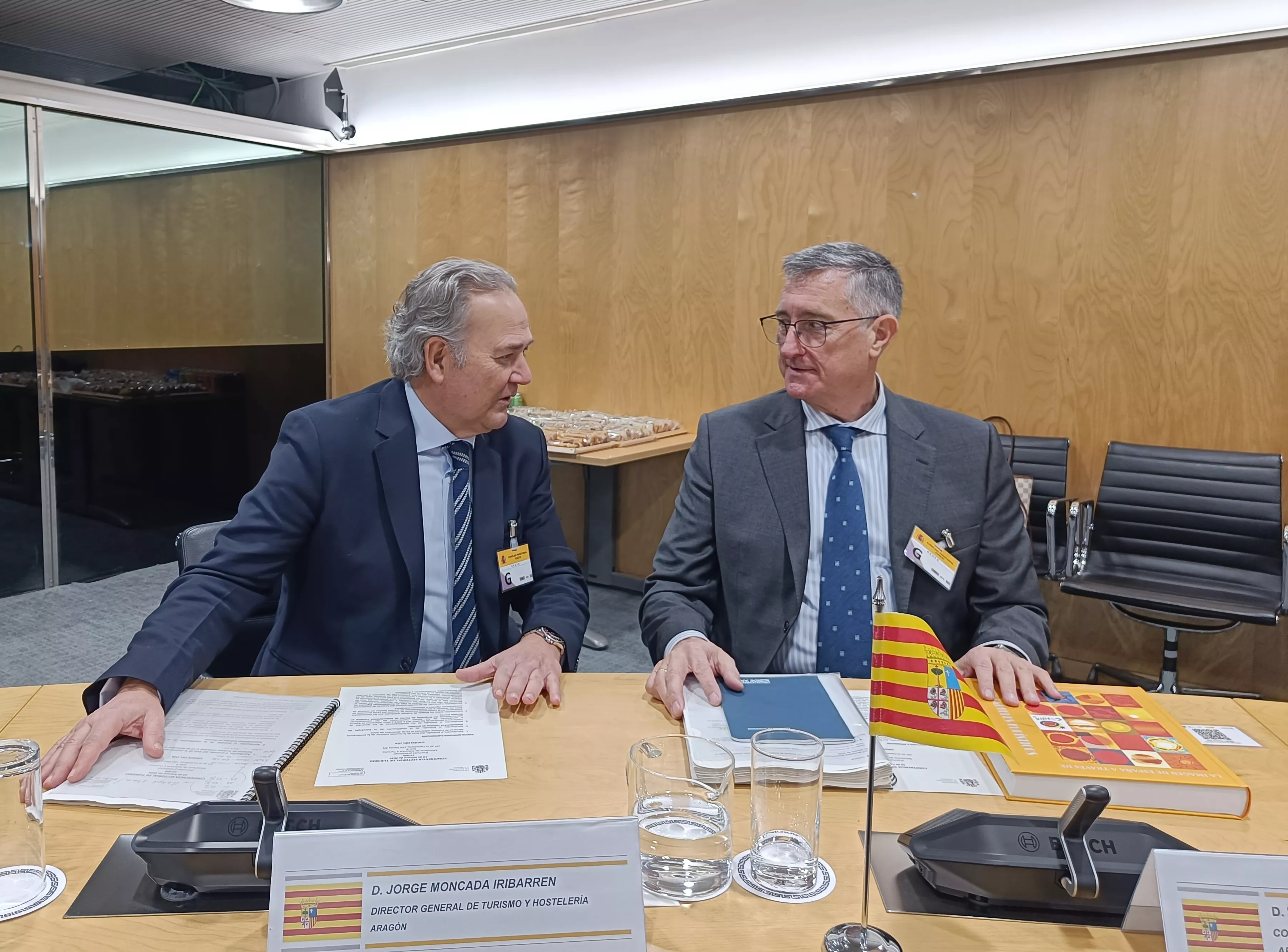 Moncada y Blasco, en la Conferencia Sectorial de Turismo, donde Aragón ha pedido derogar el registro nacional de Viviendas de Uso Turístico. 