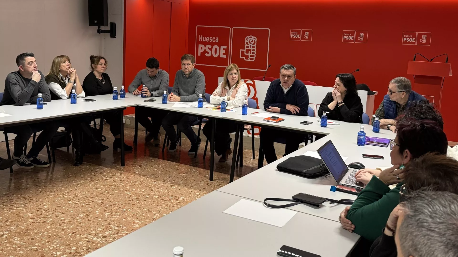 Reunión de la Comisión Ejecutiva Provincial del PSOE del Alto Aragón.