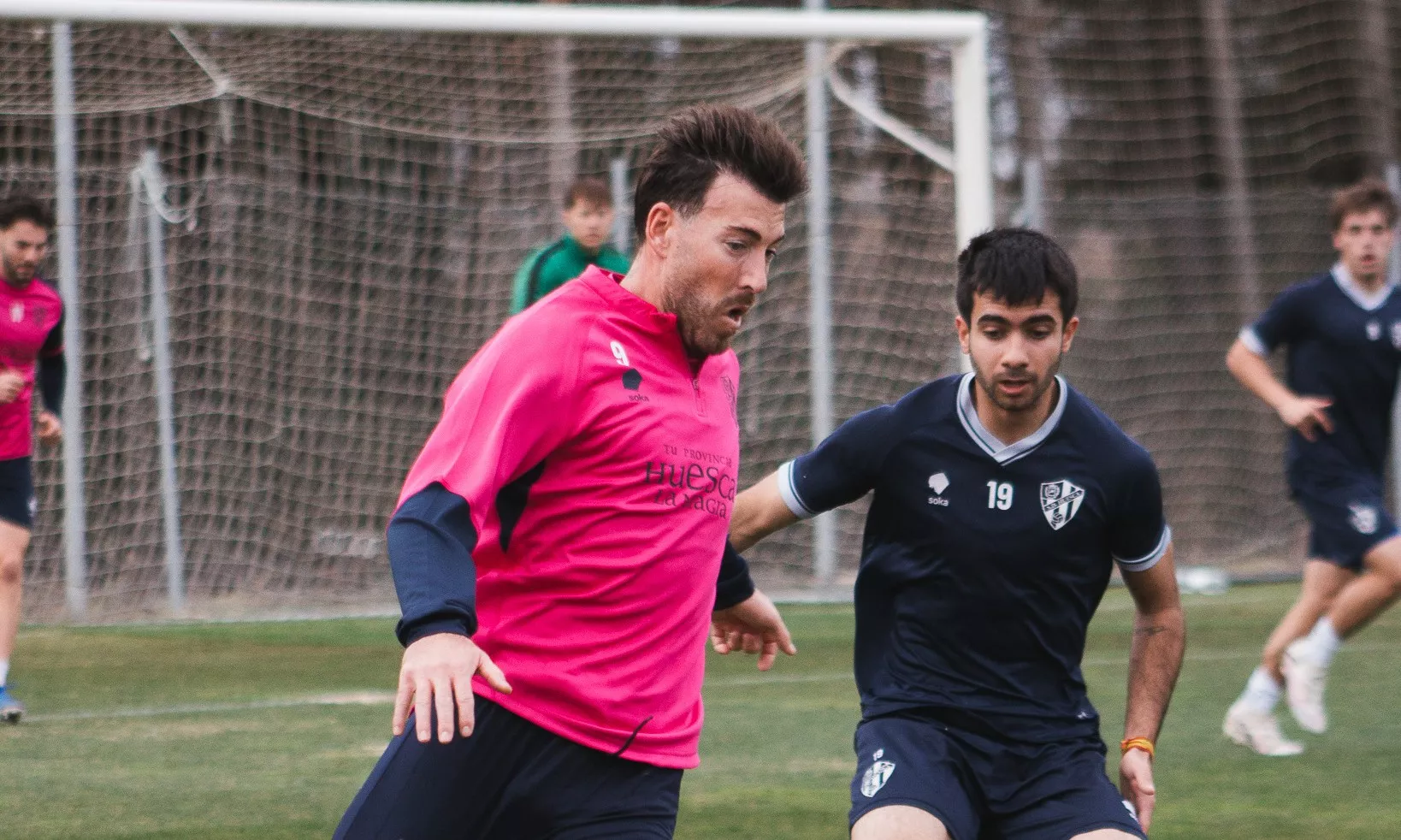 Sergi Enrich en el partido del Huesca contra el filial de este miércoles. Foto: SD Huesca