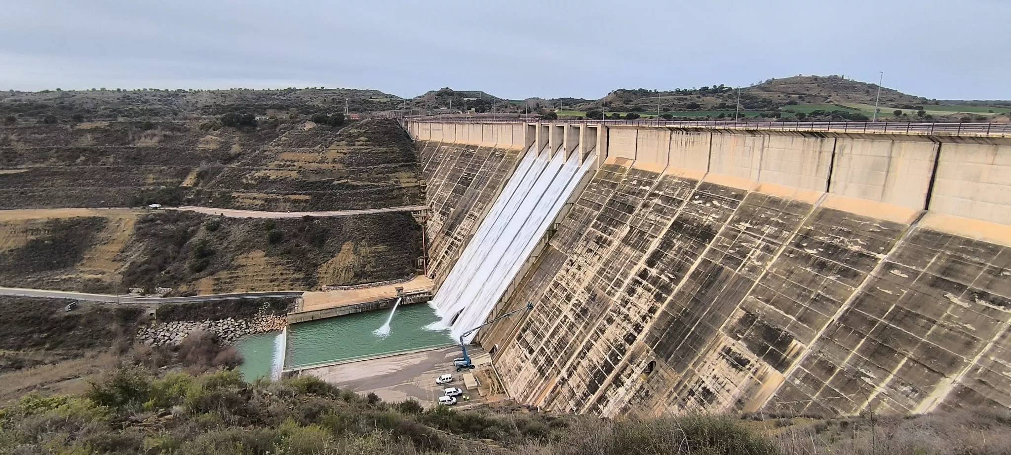 Desembalse de Montearagón. Foto Joaquín Santafé