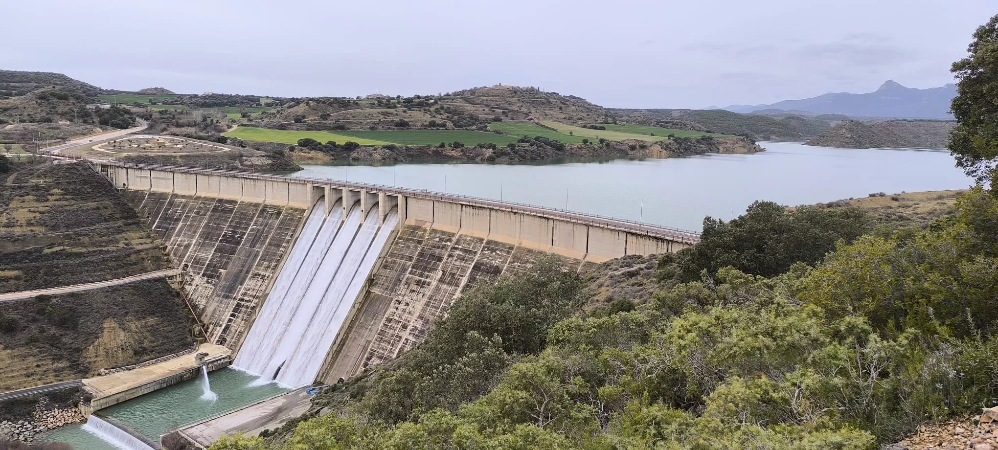 Desembalse de Montearagón. Foto Joaquín Santafé