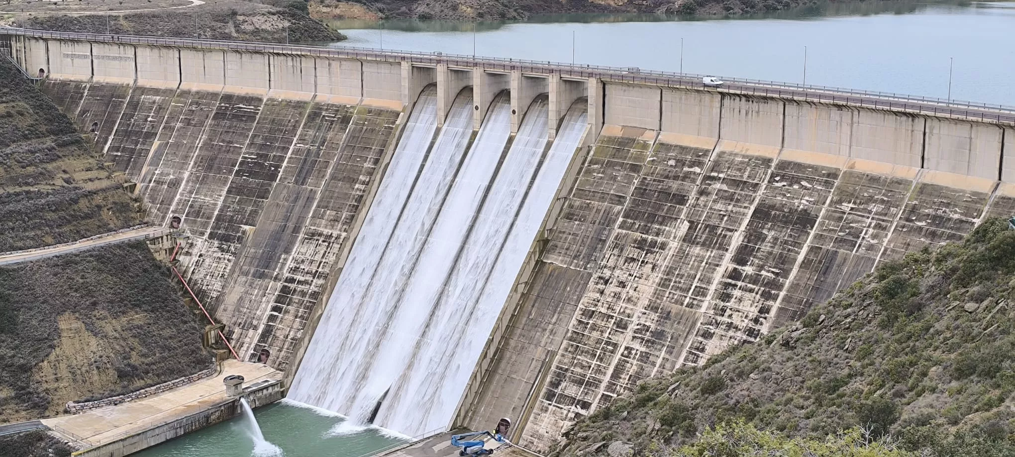 Desembalse de Montearagón. Foto Joaquín Santafé