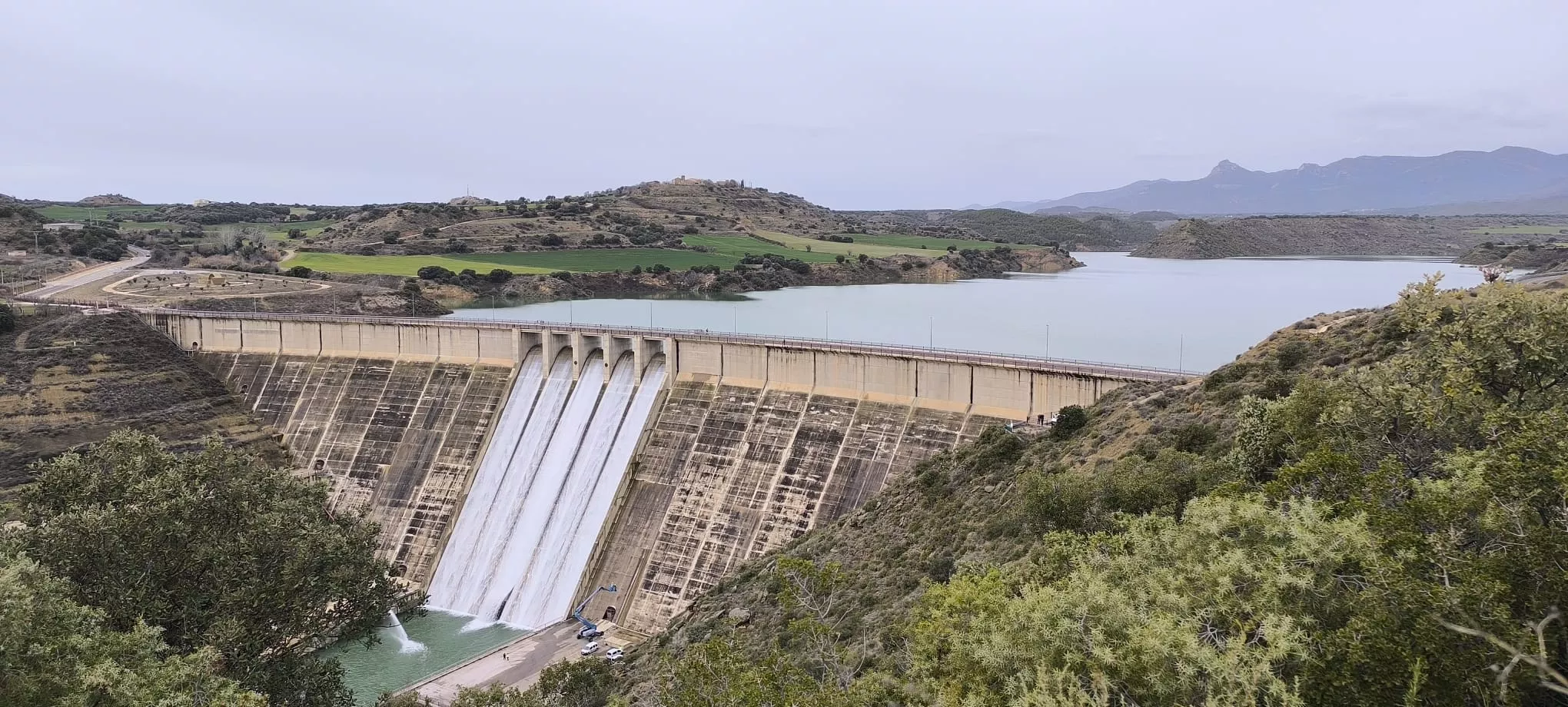Desembalse de Montearagón. Foto Joaquín Santafé